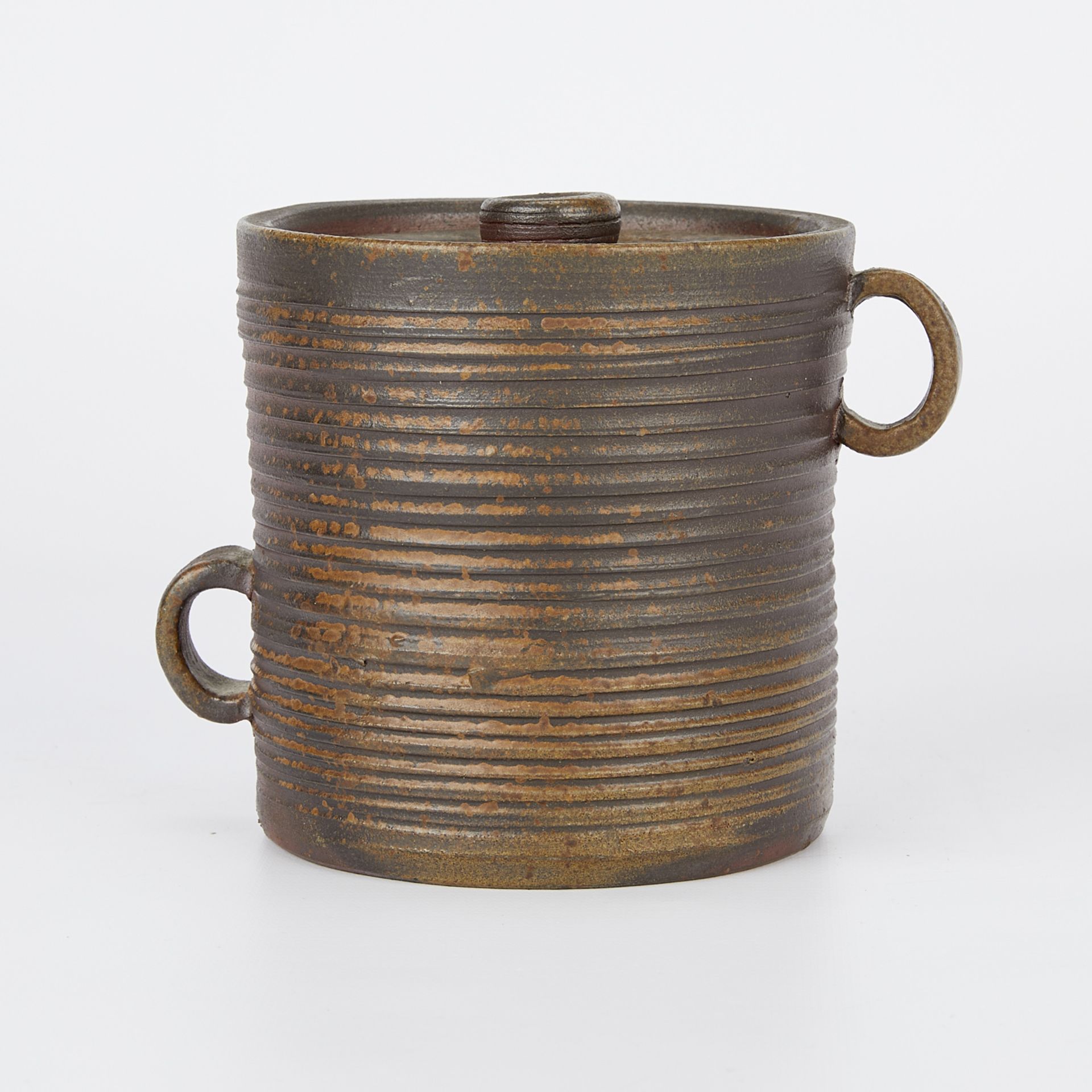 Japanese Bizen Mizusashi Water Jar - Image 4 of 12