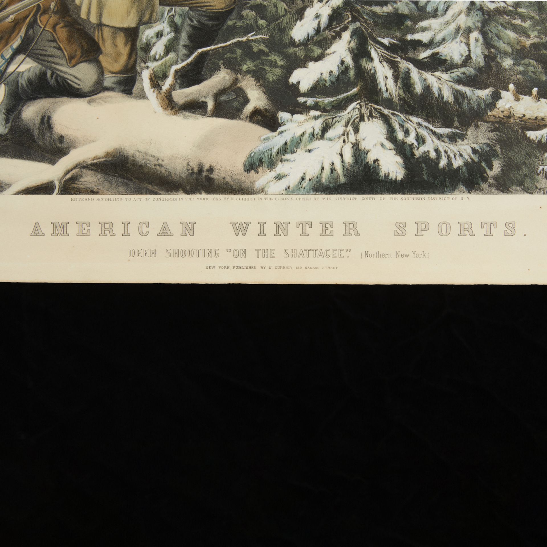 Currier & Ives "Am. Winter Sports: Deer Shooting" - Image 2 of 8