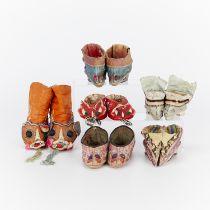 6 Pairs of Chinese Silk Foot Binding Shoes