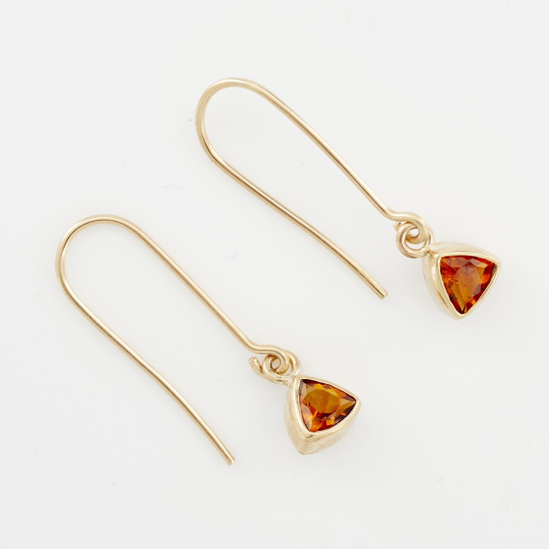 14k Yellow Gold & Citrine Earrings - Image 4 of 7