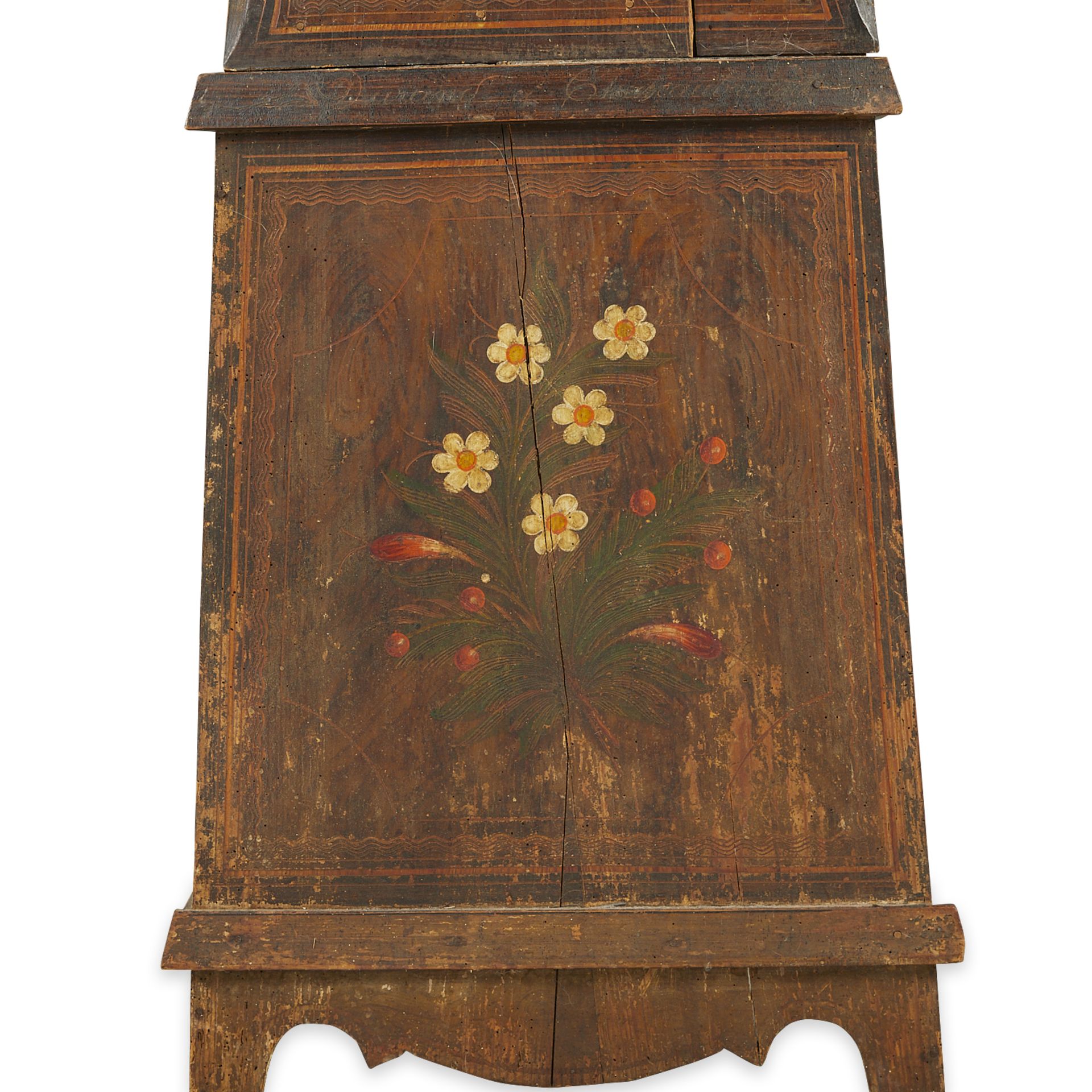 Delarue French Country Painted Grandfather Clock - Image 21 of 22