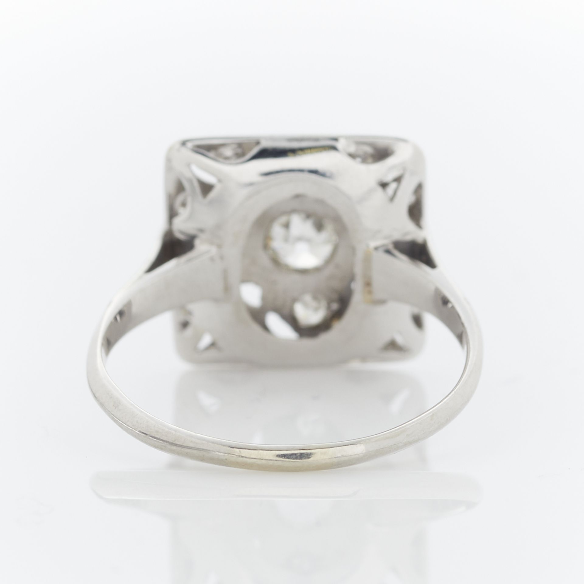 14k White Gold Art Deco Style Ring - Image 6 of 11