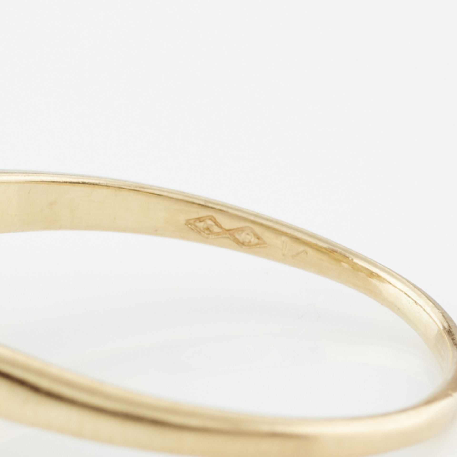 2 14k Gold Art Deco Style Diamond Rings - Image 14 of 17