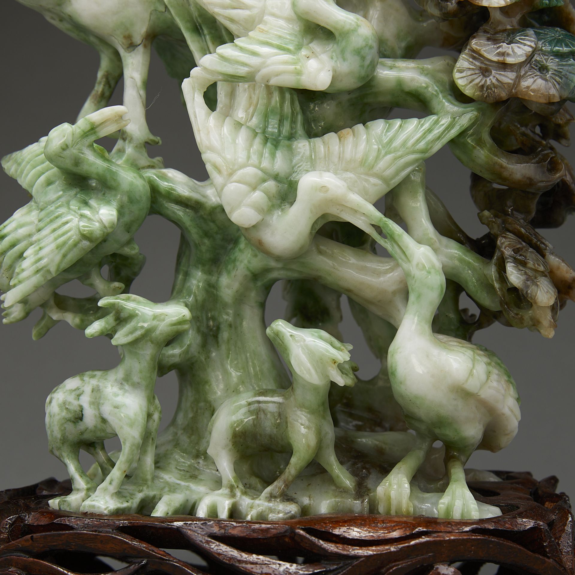 Large Chinese Henan Dushan Jade Carving - Bild 9 aus 13