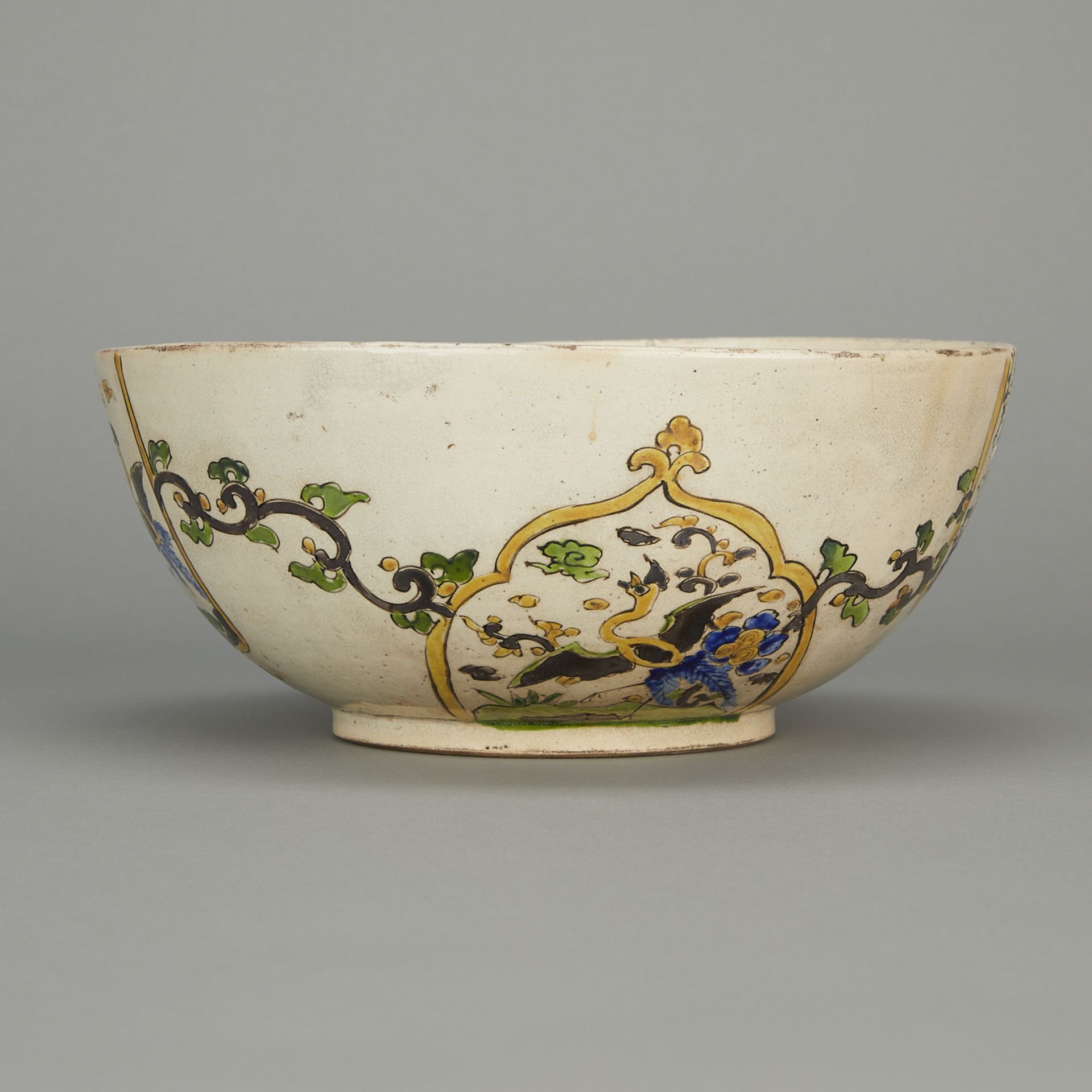 Japanese Satsuma Kutani Ceramic Dragon Bowl - Bild 5 aus 12