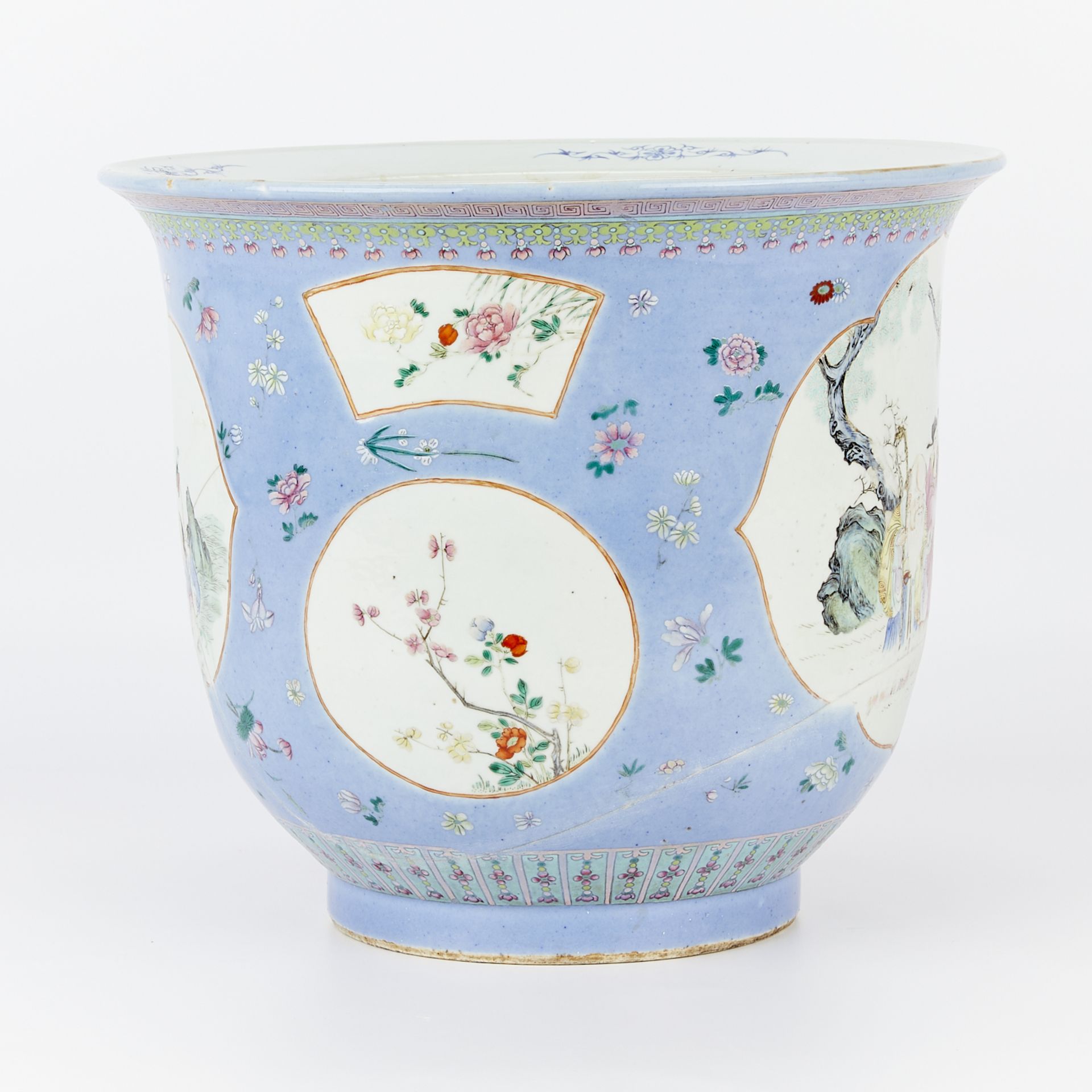 19th c. Chinese Famille Rose Porcelain Planter - Bild 4 aus 14