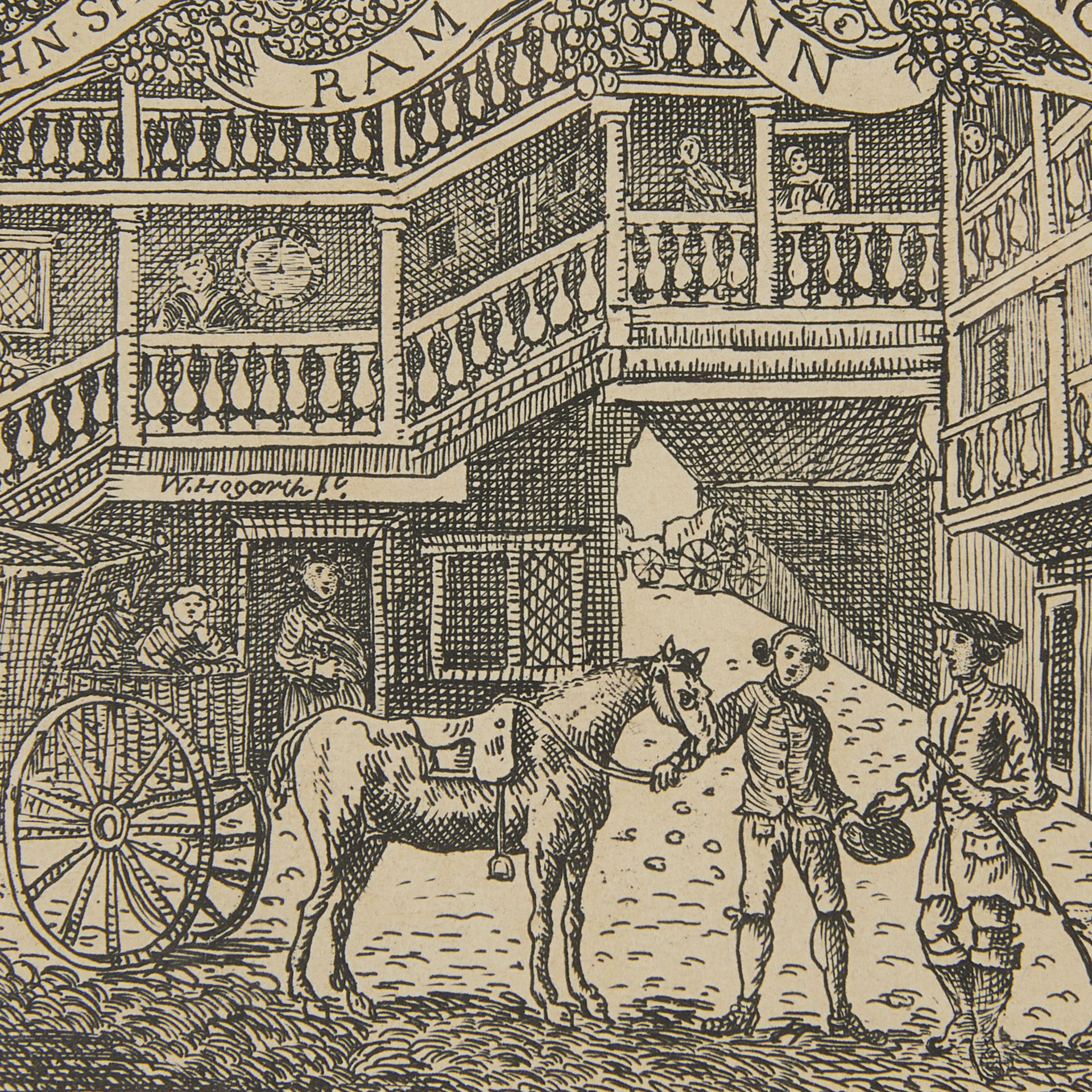 After William Hogarth "Ram Inn" Engraving - Image 3 of 5
