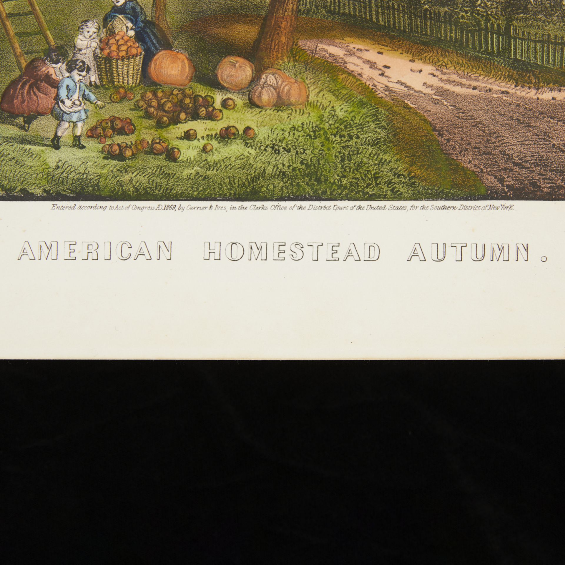 Currier & Ives "American Homestead Autumn" 1869 - Image 2 of 8