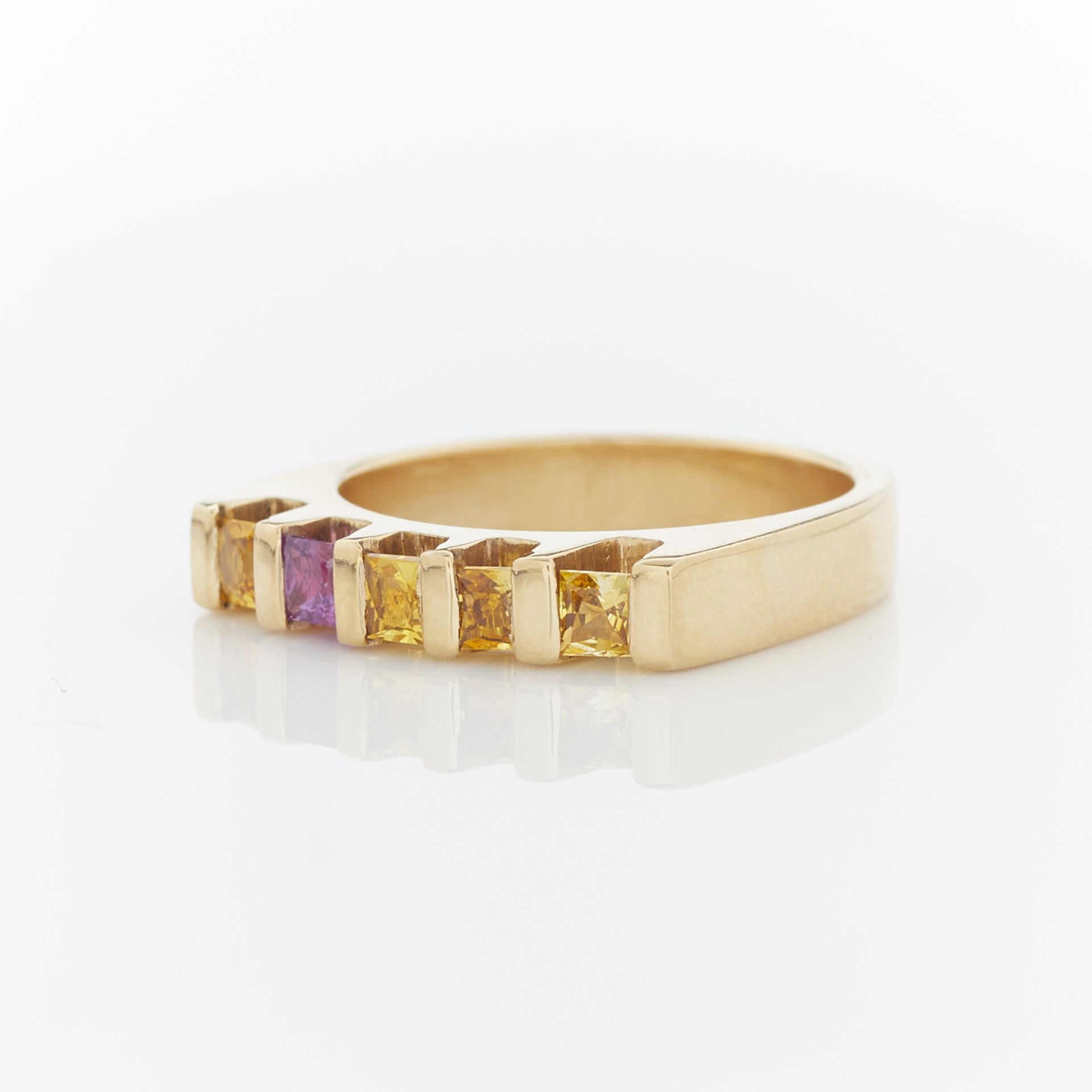 14k Yellow Gold & Sapphire Ring - Image 3 of 11