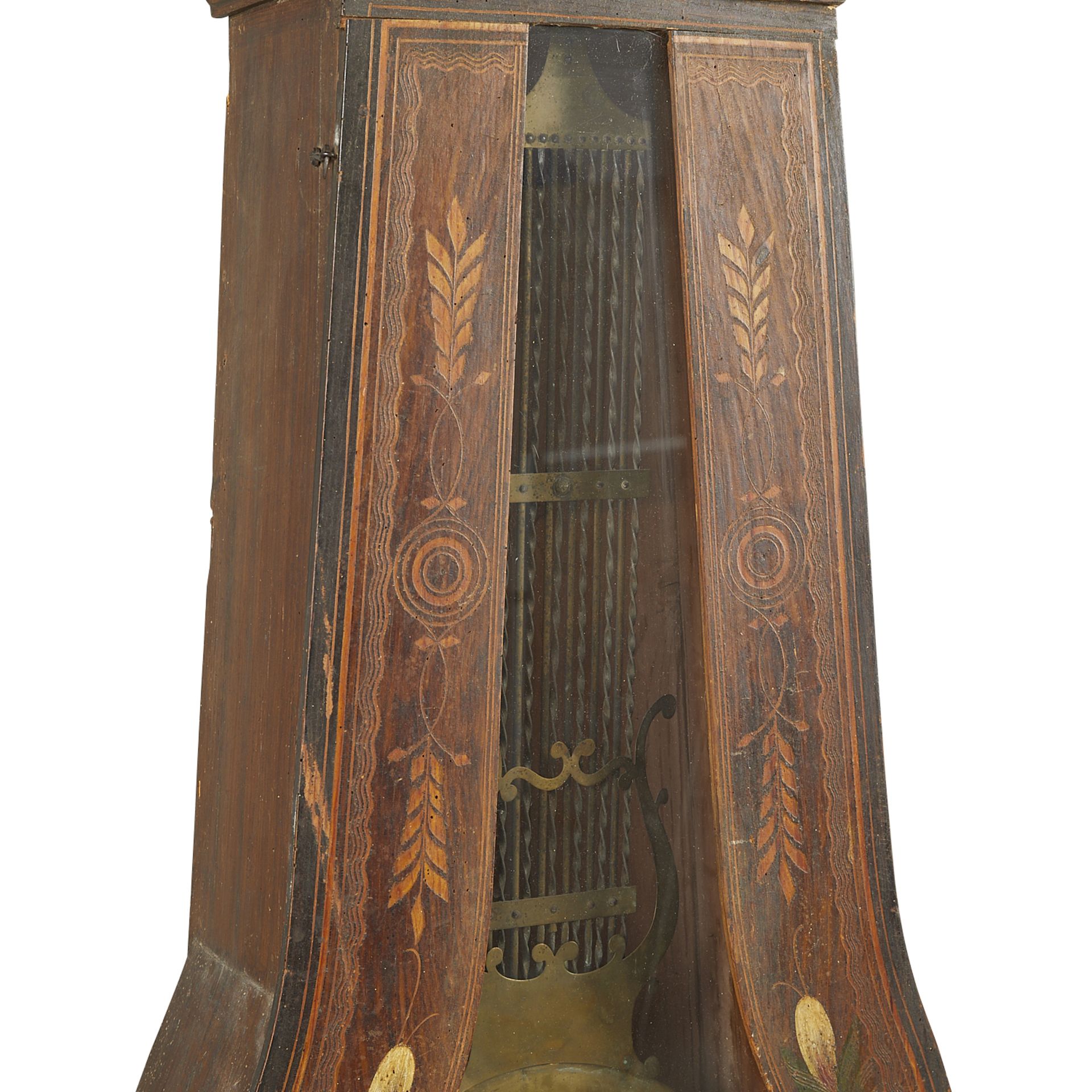 Delarue French Country Painted Grandfather Clock - Image 13 of 22