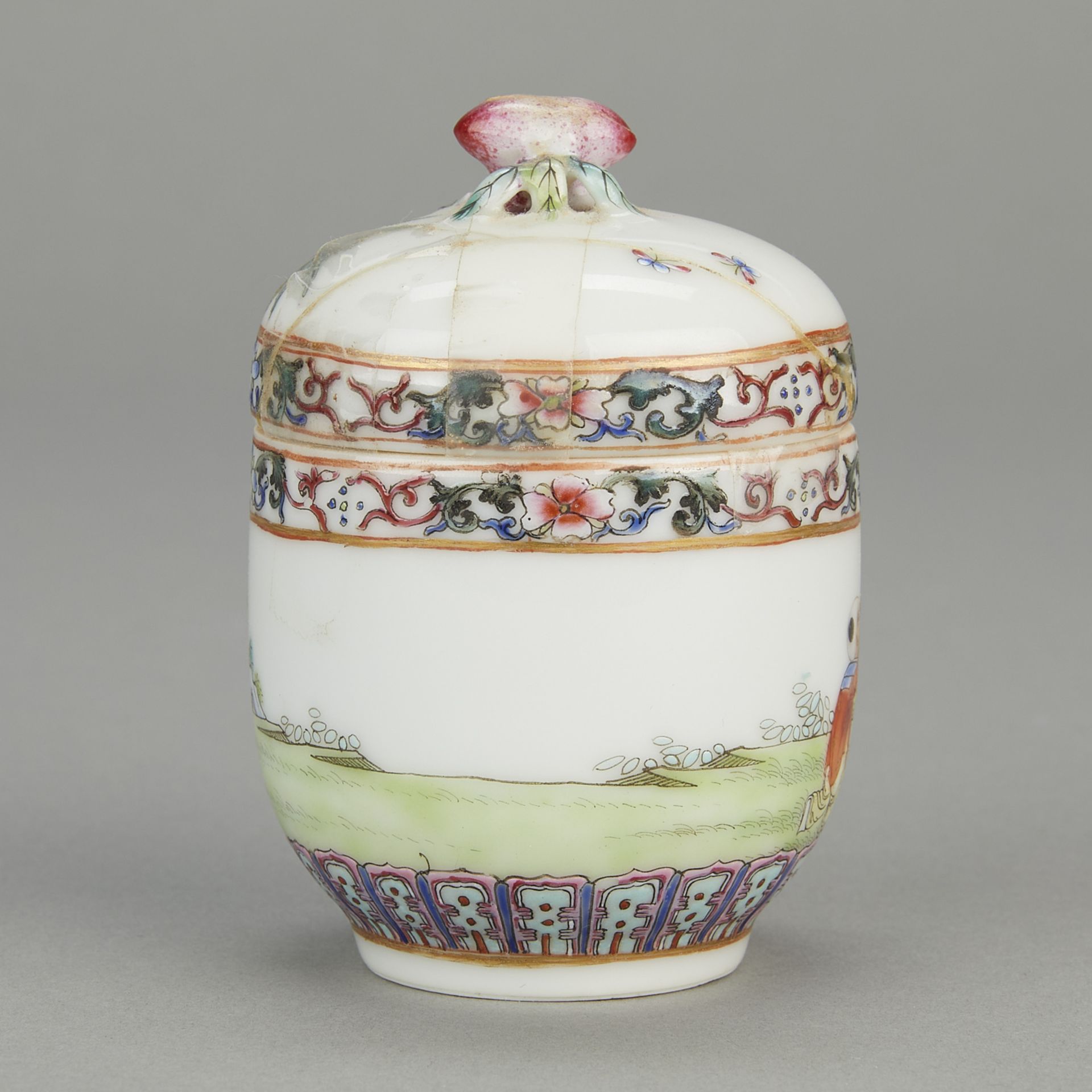 Chinese Republic Porcelain Jar - Damaged - Bild 4 aus 11