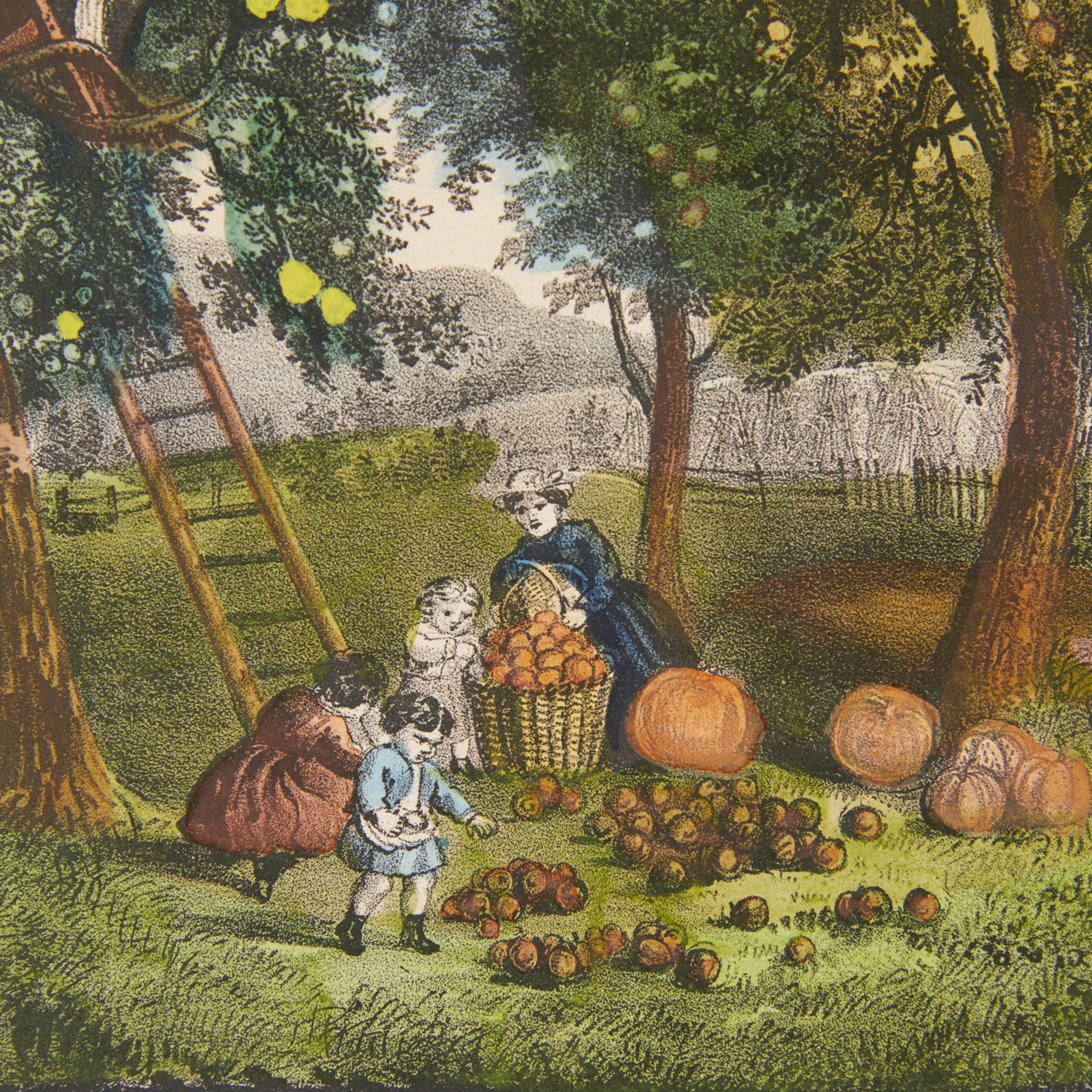 Currier & Ives "American Homestead Autumn" 1869 - Image 6 of 8