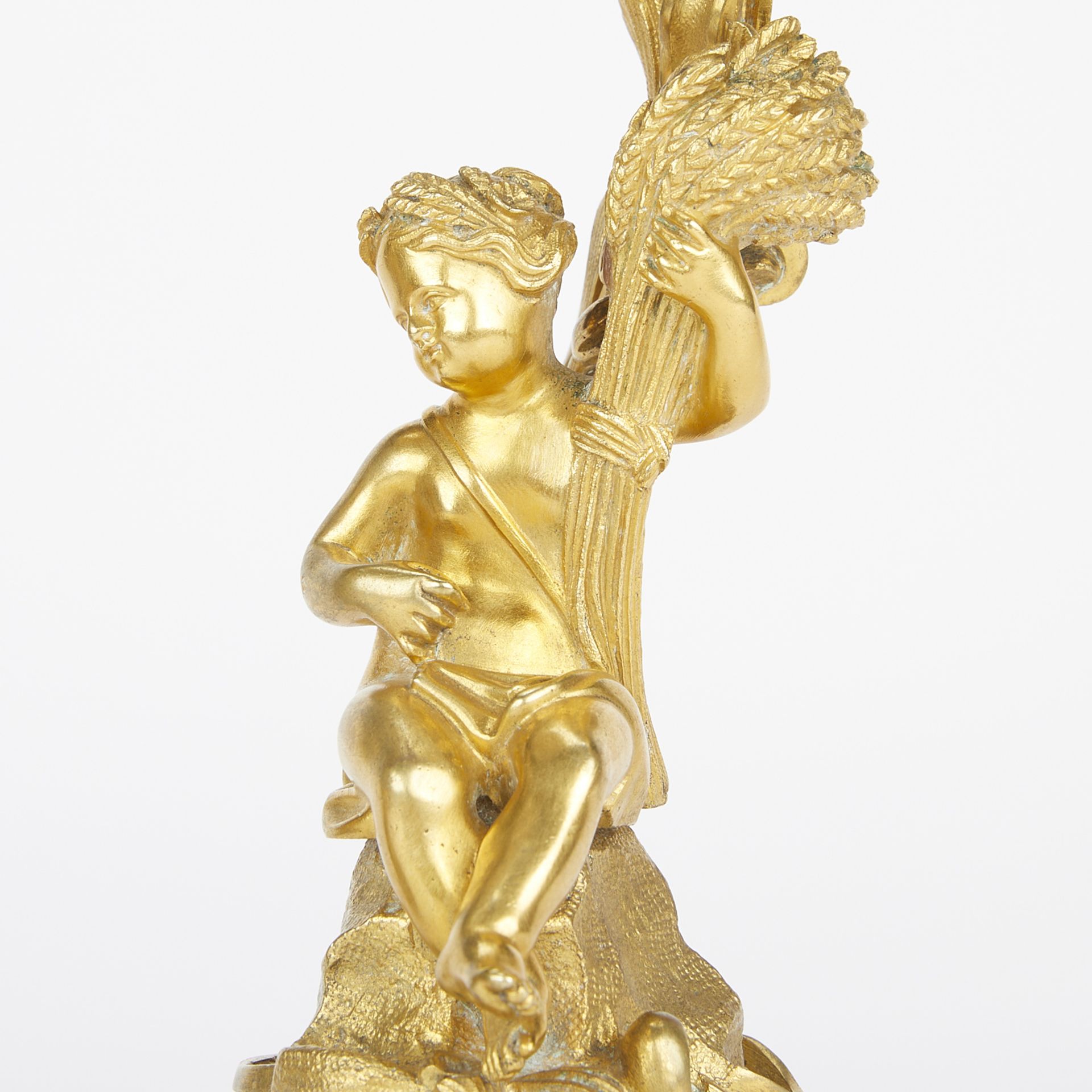 Pr Small Louis XV Style Bronze Candelabra - Image 2 of 12