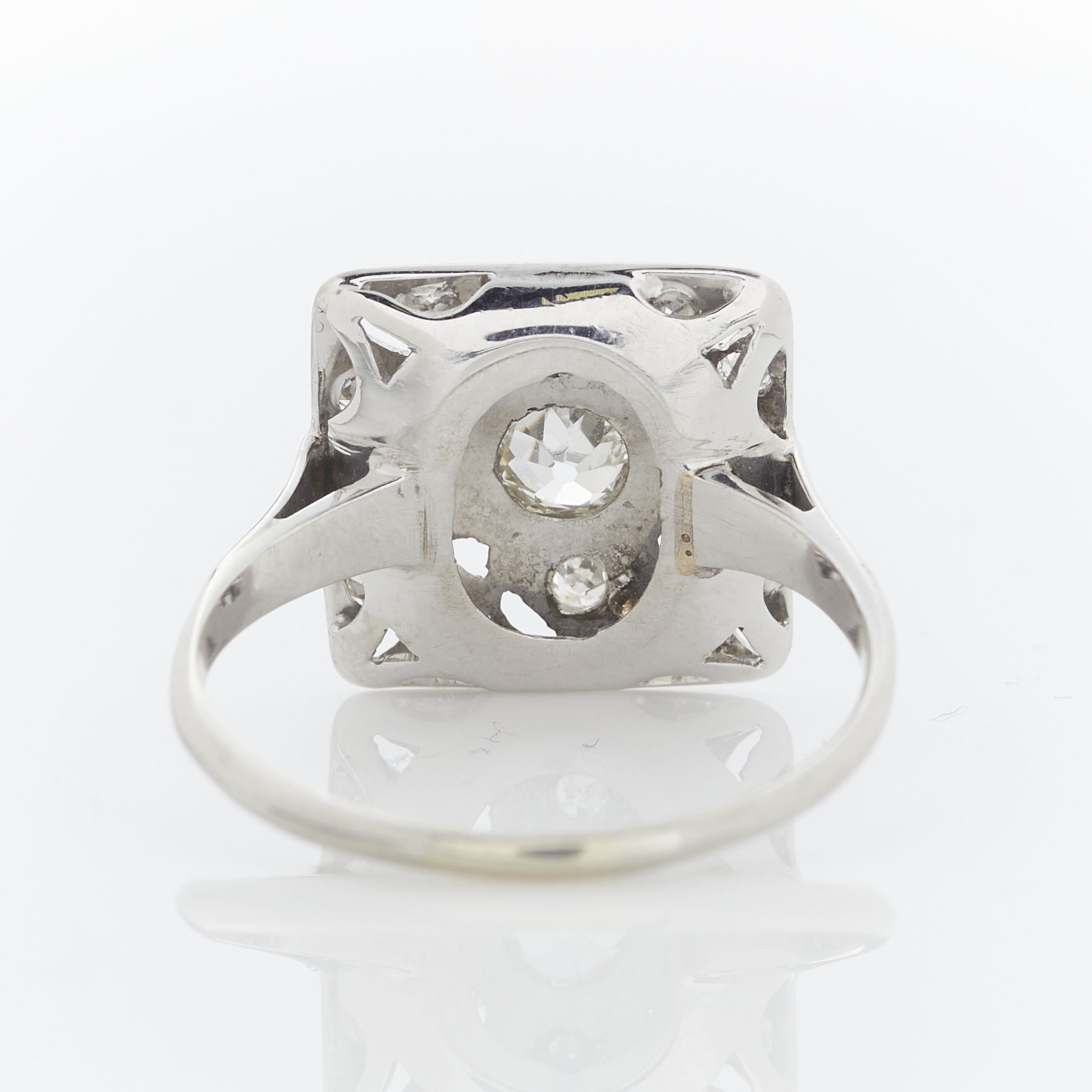 14k White Gold Art Deco Style Ring - Image 7 of 11