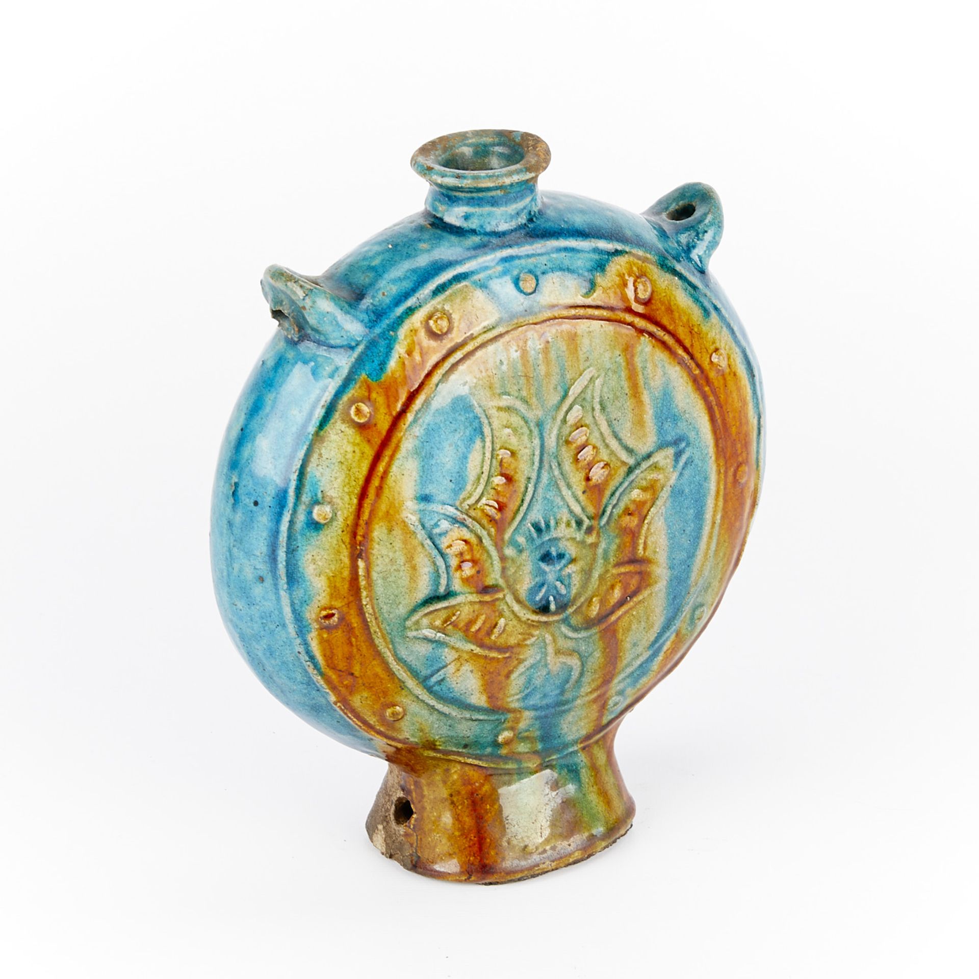 Chinese Ming Fahua Moon Flask - Image 8 of 12