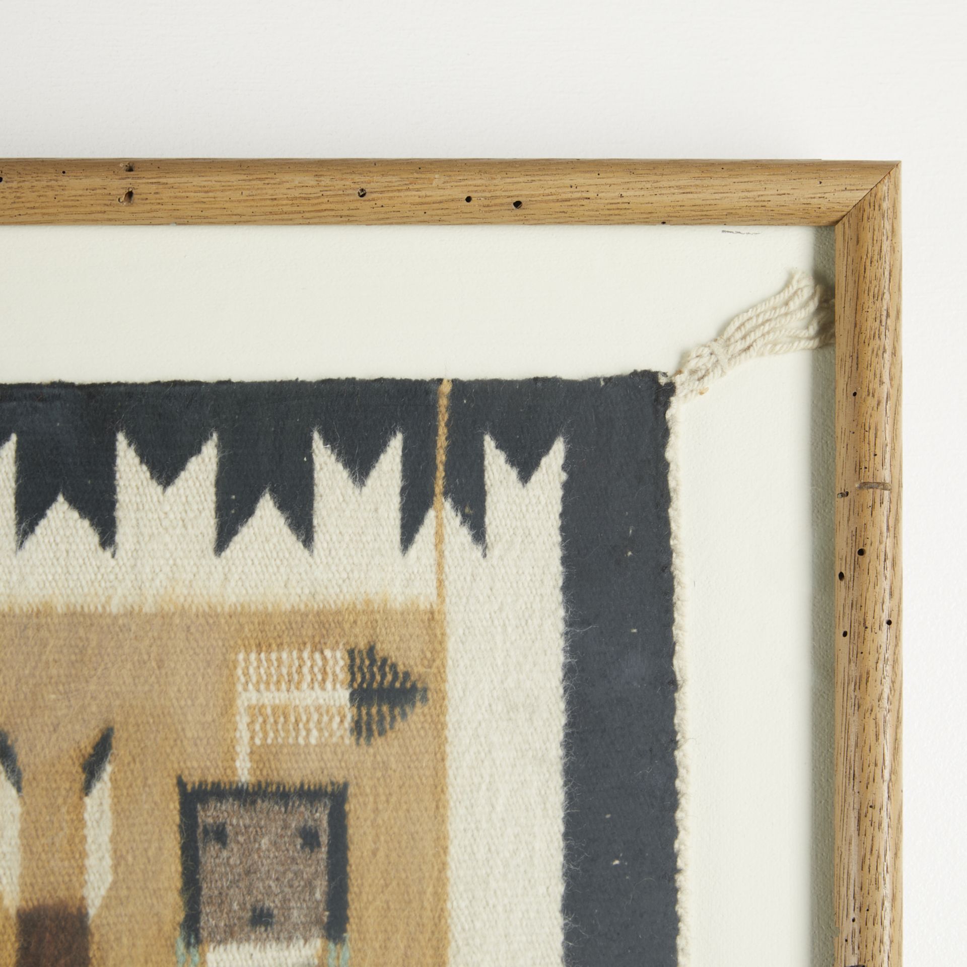 Navajo Yei Woven Wool Rug by Dorothy Funster - Image 5 of 7