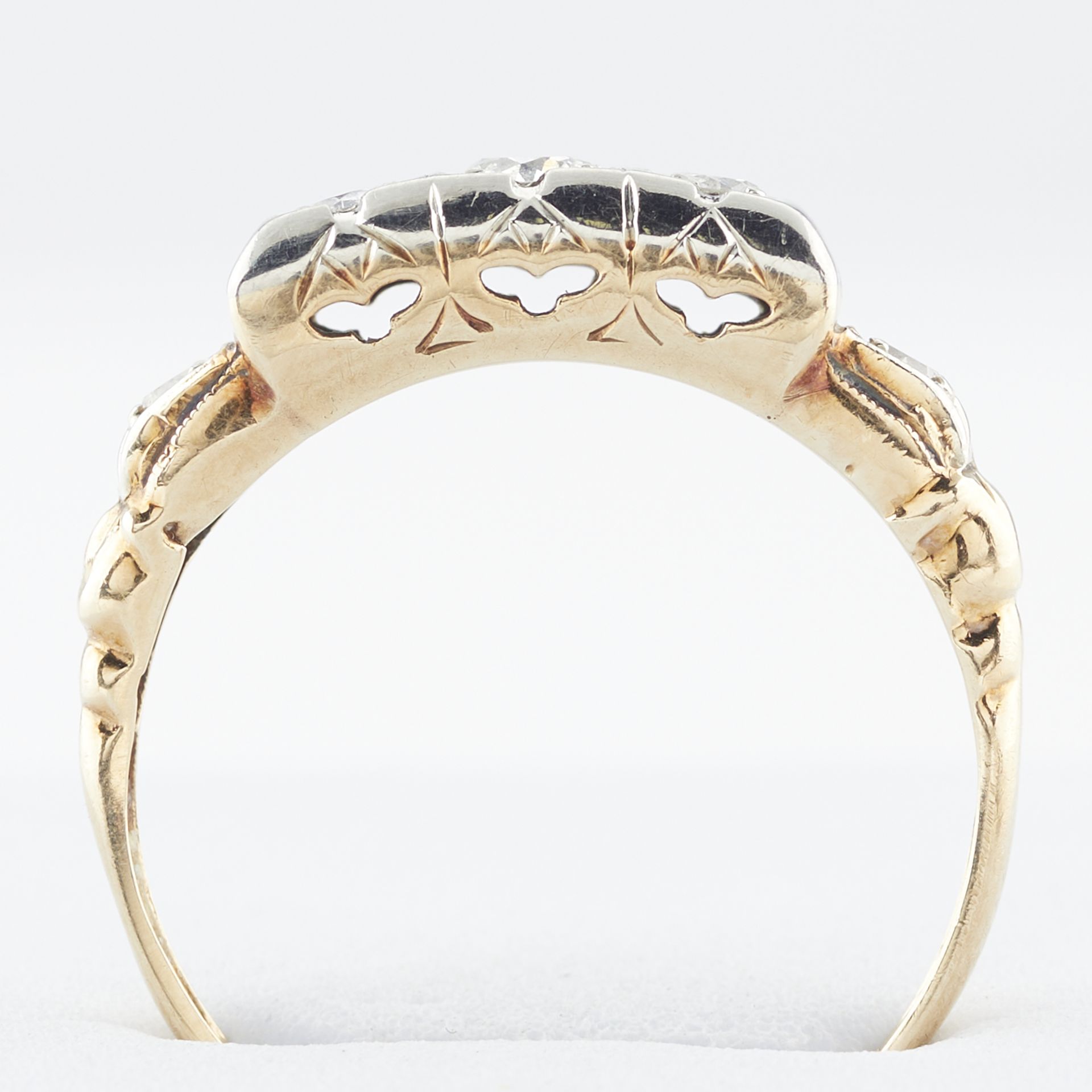 2 14k Gold Art Deco Style Diamond Rings - Image 3 of 17