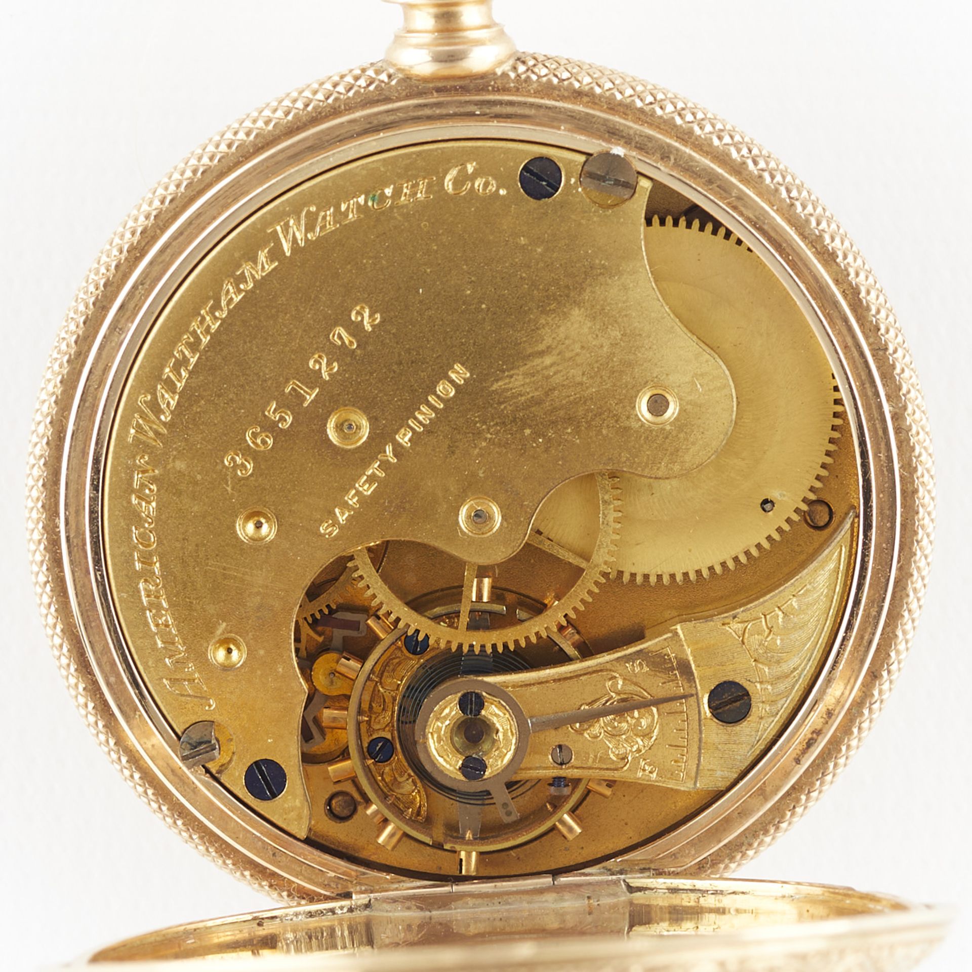 Waltham 14k Gold Hunter Pocket Watch - Image 5 of 8