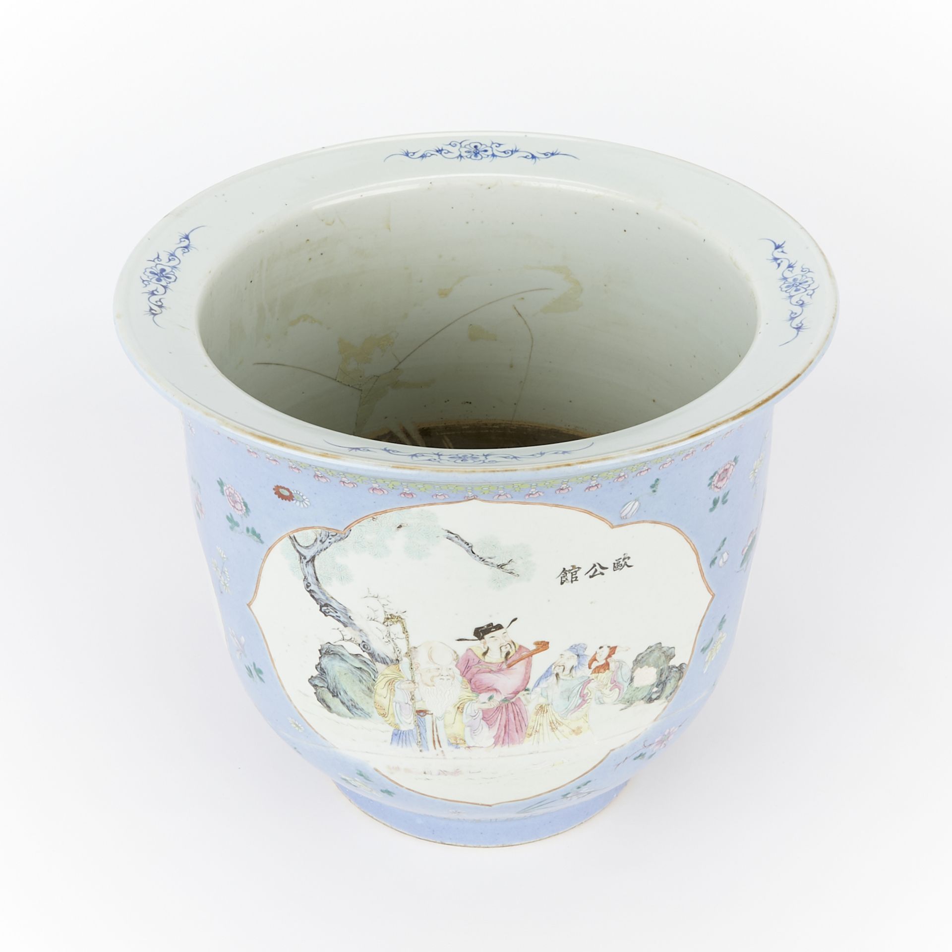 19th c. Chinese Famille Rose Porcelain Planter - Bild 12 aus 14