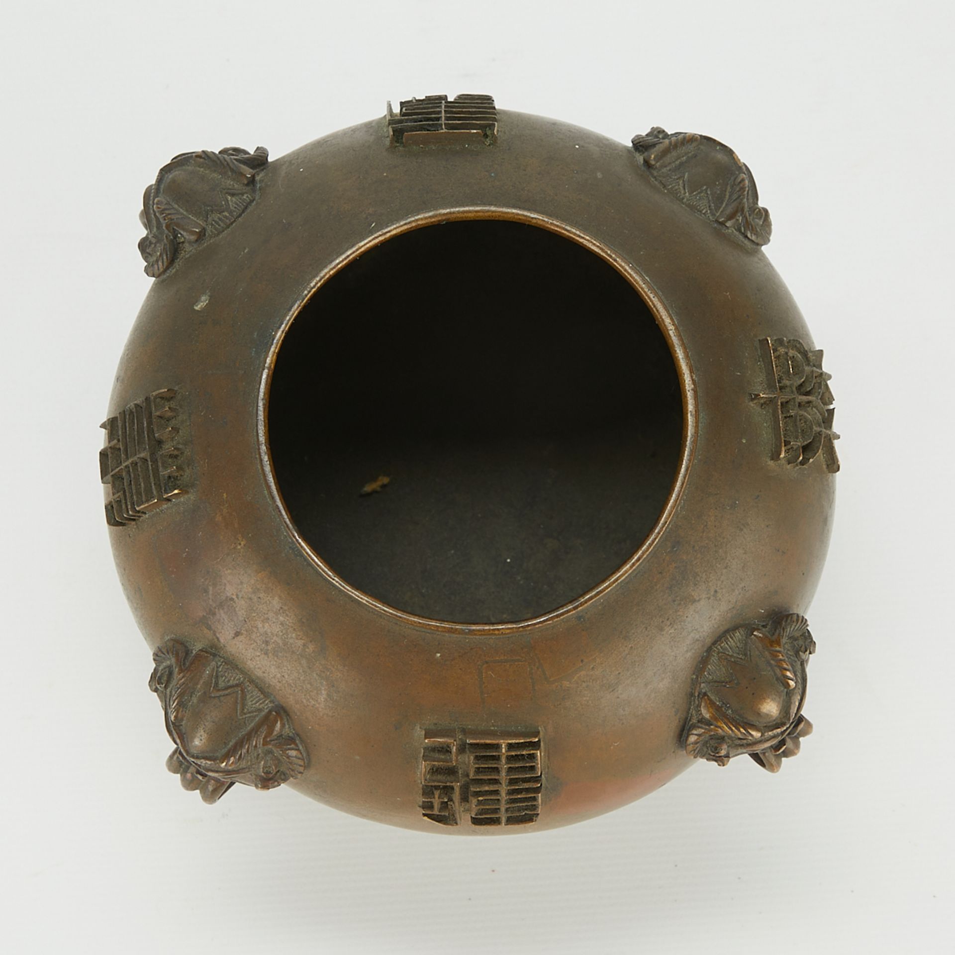 19th c. Chinese Bronze Censer - Bild 7 aus 7