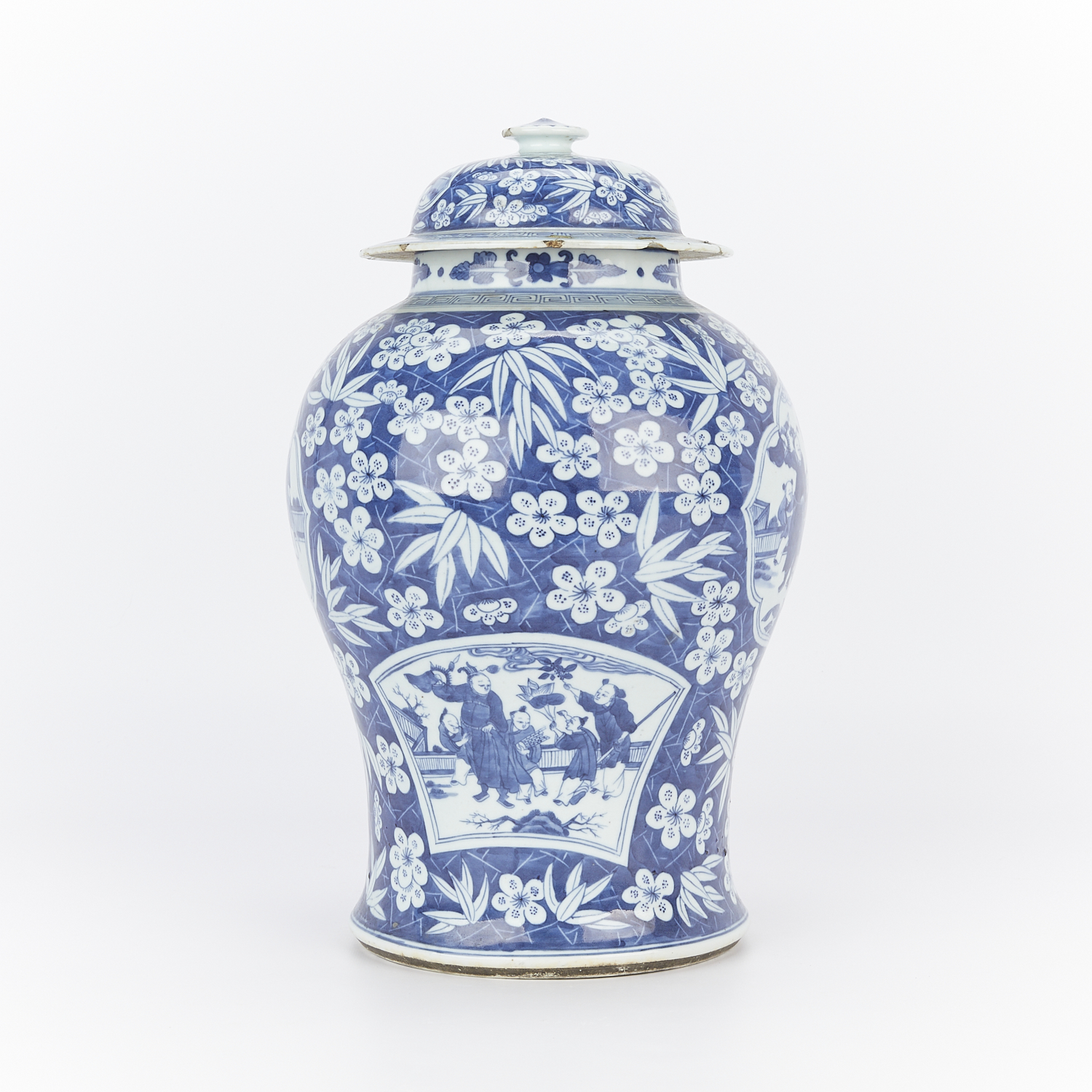 18th/19th c. Chinese B&W Porcelain Baluster Vase - Image 4 of 15