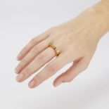 14k Yellow Gold & Sapphire Ring