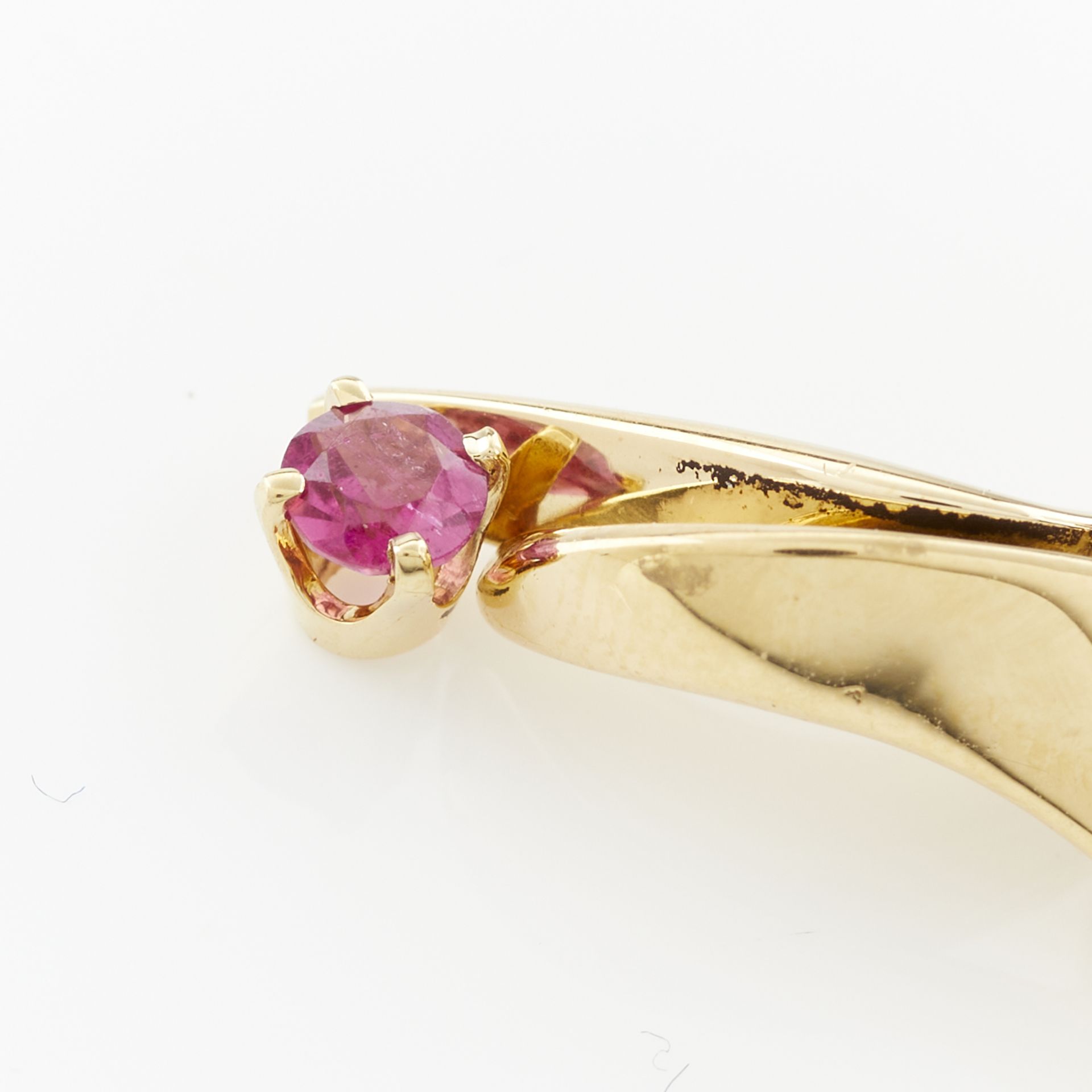 18k Gold Pendant with Amethyst & Citrine - Image 5 of 6