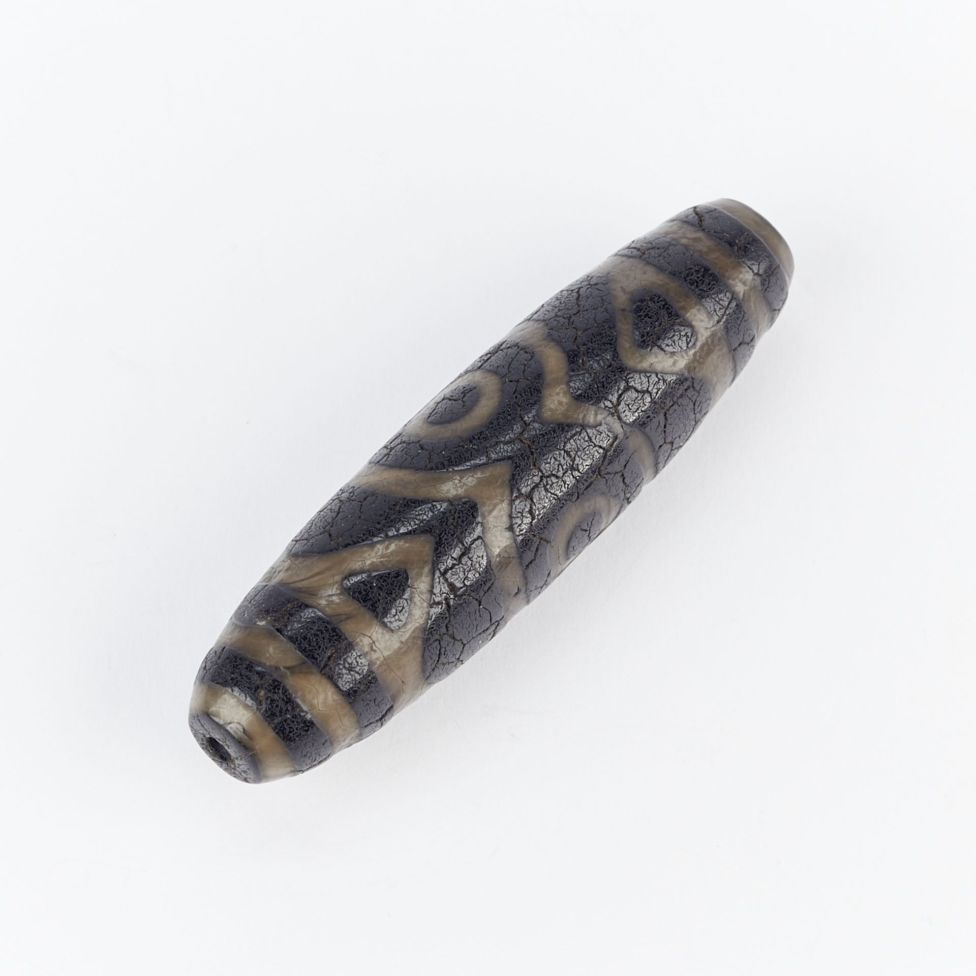 Tibetan Agate Dzi Bead - Image 3 of 5