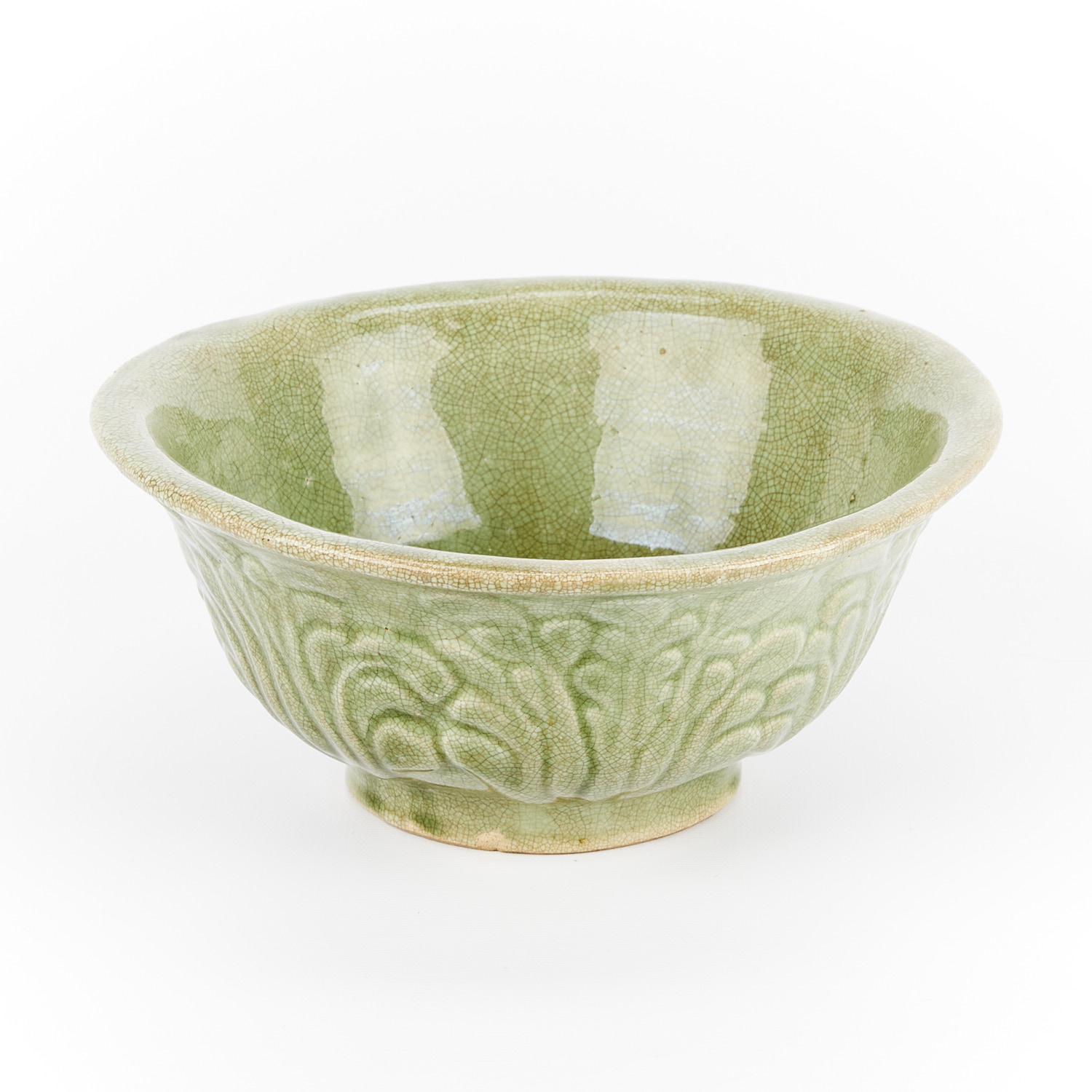 Chinese Late Qing Celadon Glaze Ceramic Bowl - Image 5 of 9