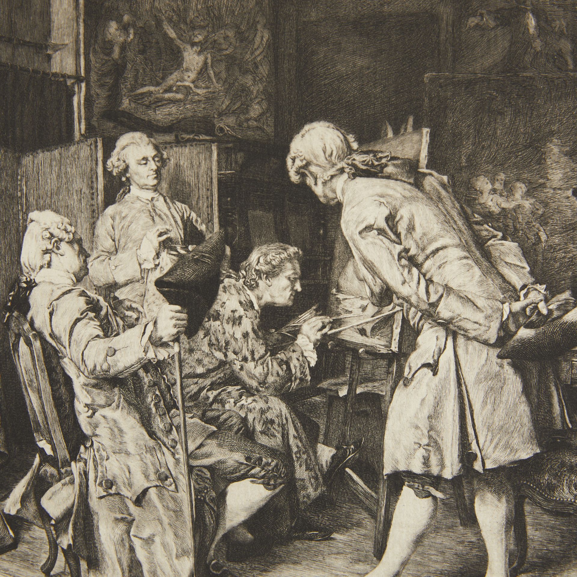 Vion "The Critics of Painting" After Meissonier - Image 4 of 6