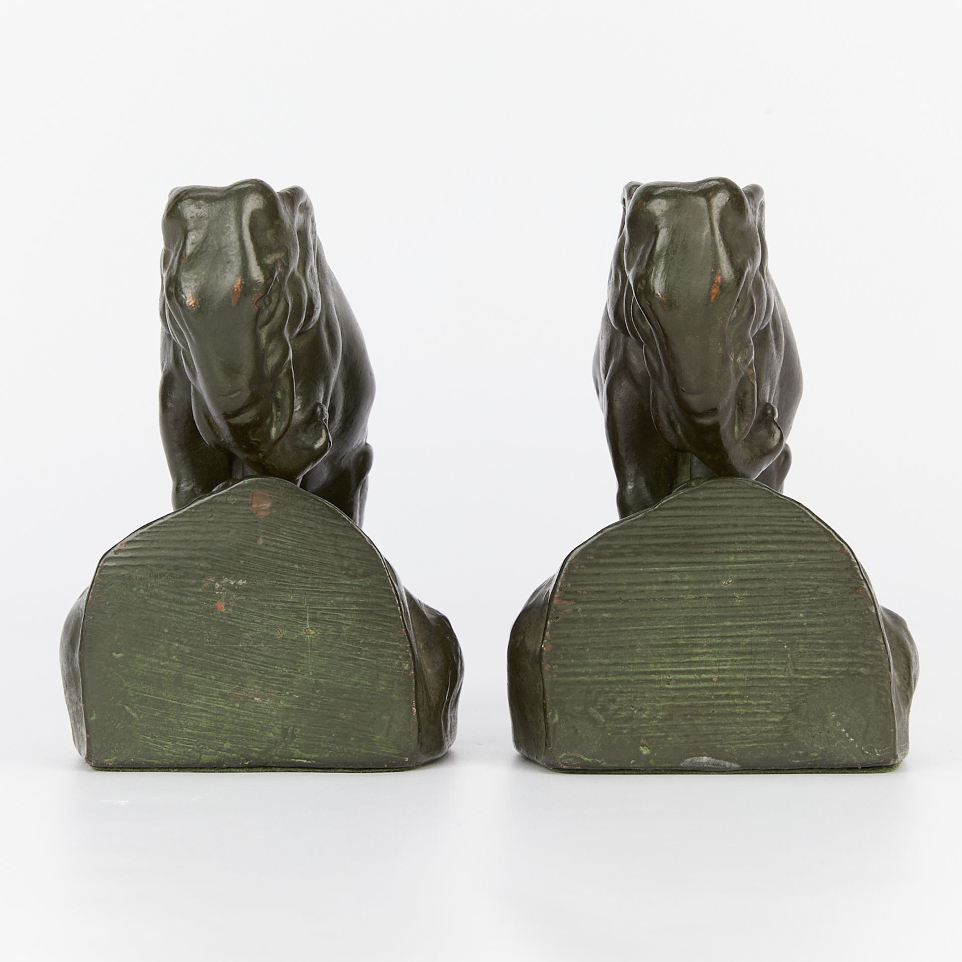 Pair of Bronze or Copper Elephant Bookends - Bild 4 aus 11