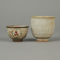 Group of 2 Tatsuzo Shimaoka Tea Bowls