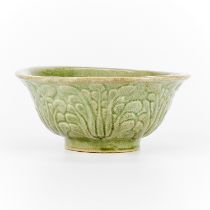 Chinese Late Qing Celadon Glaze Ceramic Bowl