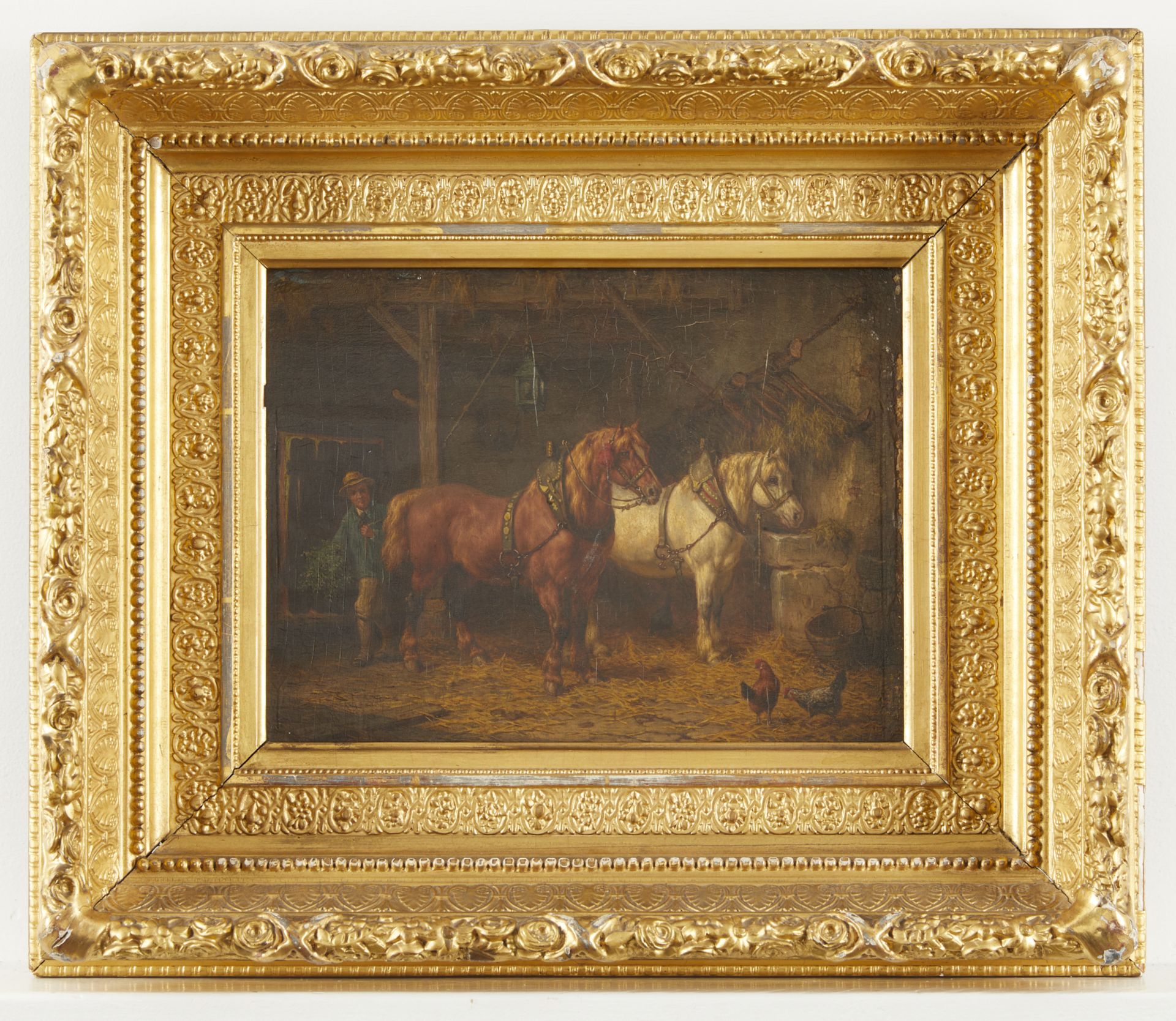 Attributed W.J. Boogaard Equestrian Painting