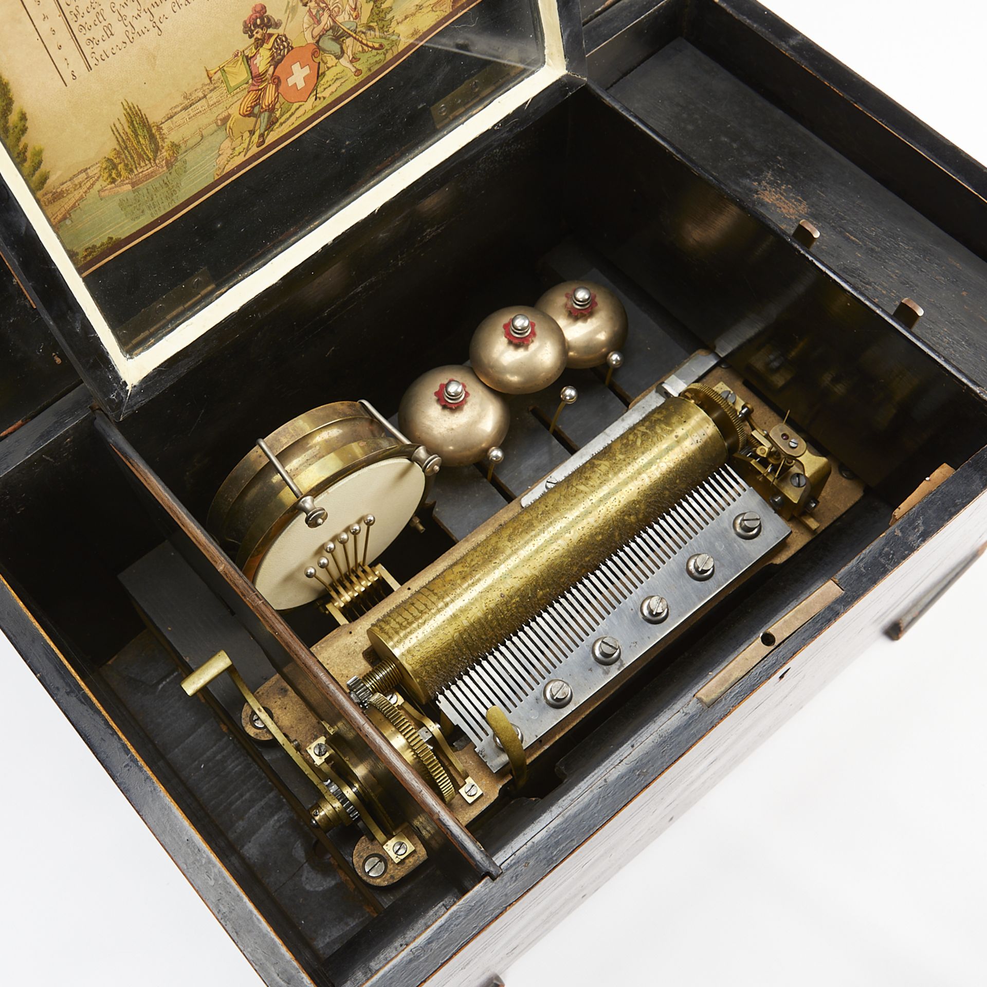 19th c. Antique Swiss Music Box - Image 13 of 14