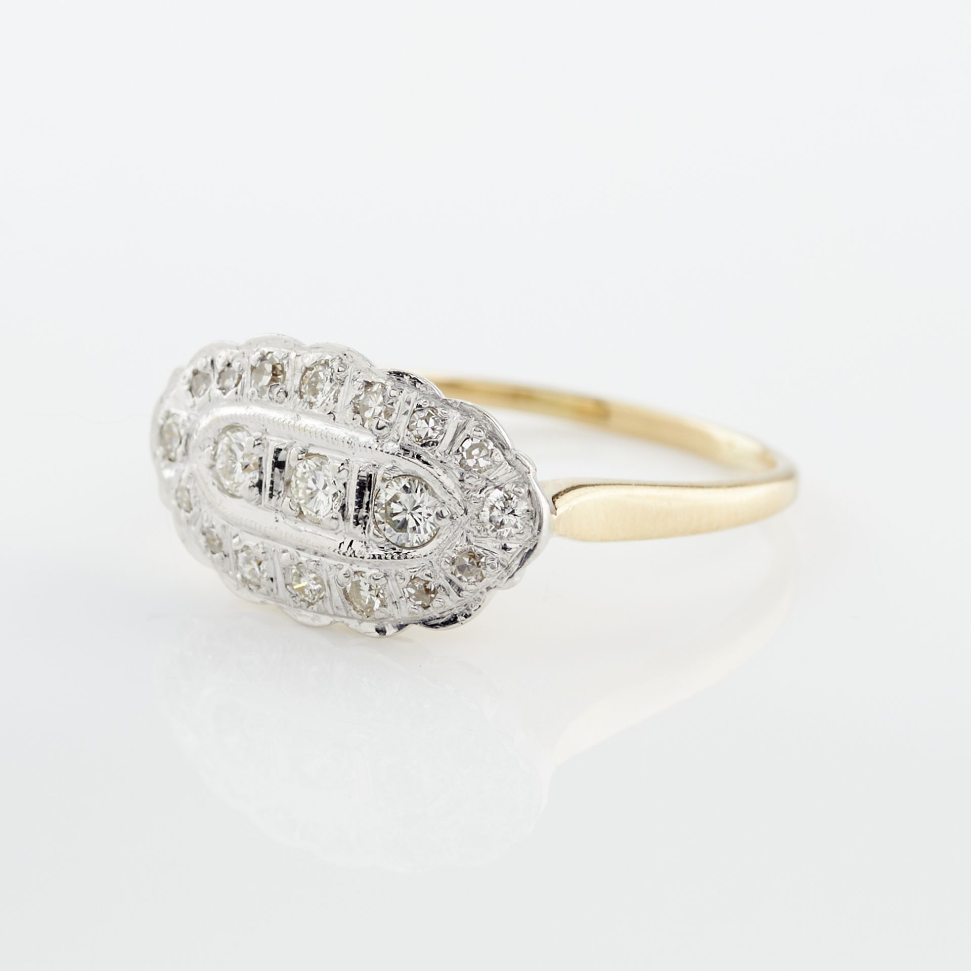 2 14k Gold Art Deco Style Diamond Rings - Image 16 of 17