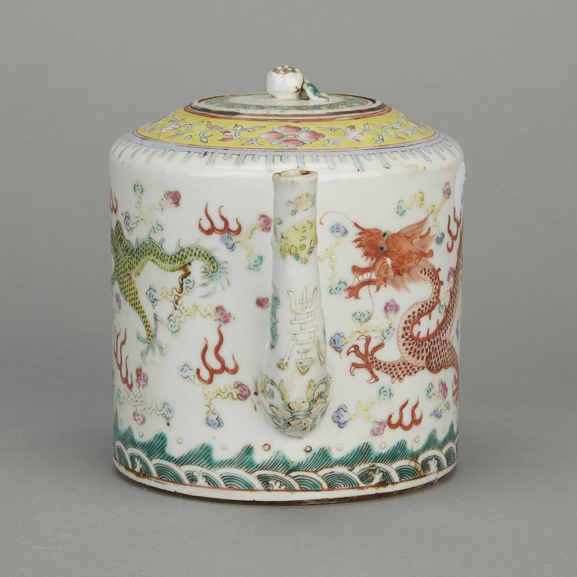 Chinese Guangxu Famille Rose Porcelain Teapot - Bild 5 aus 13