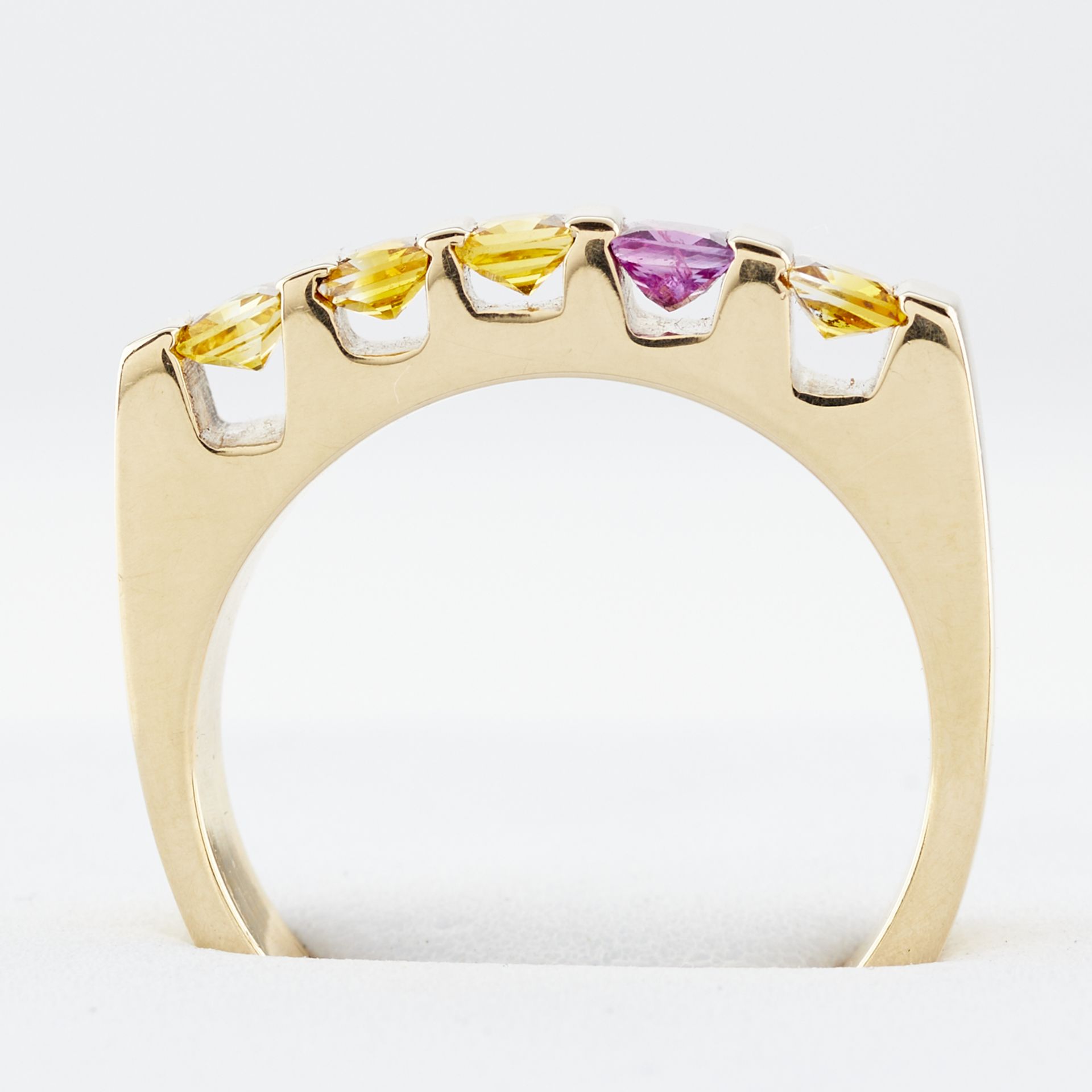 14k Yellow Gold & Sapphire Ring - Bild 2 aus 11