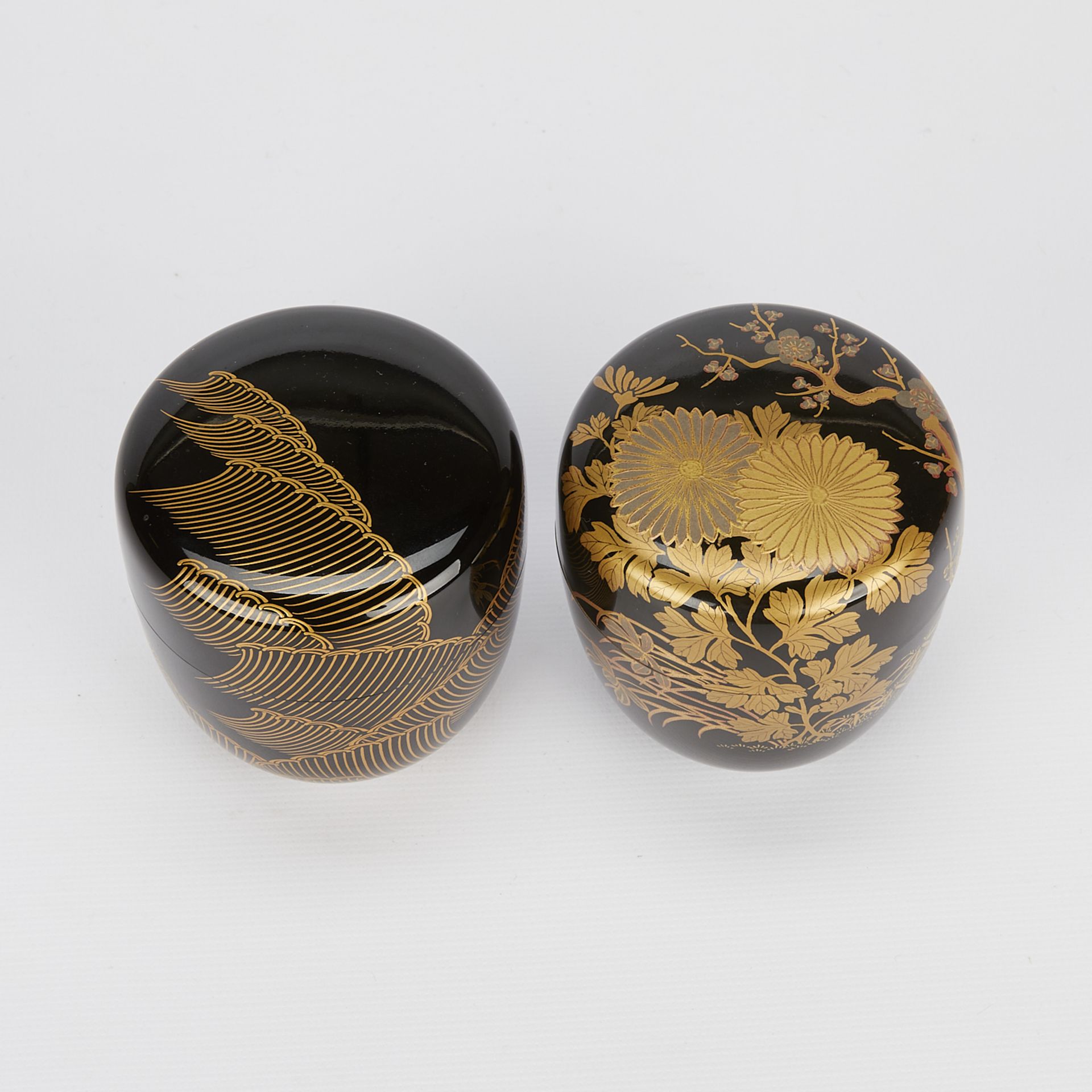 2 Japanese Natsume Tea Caddies in Boxes - Image 8 of 16