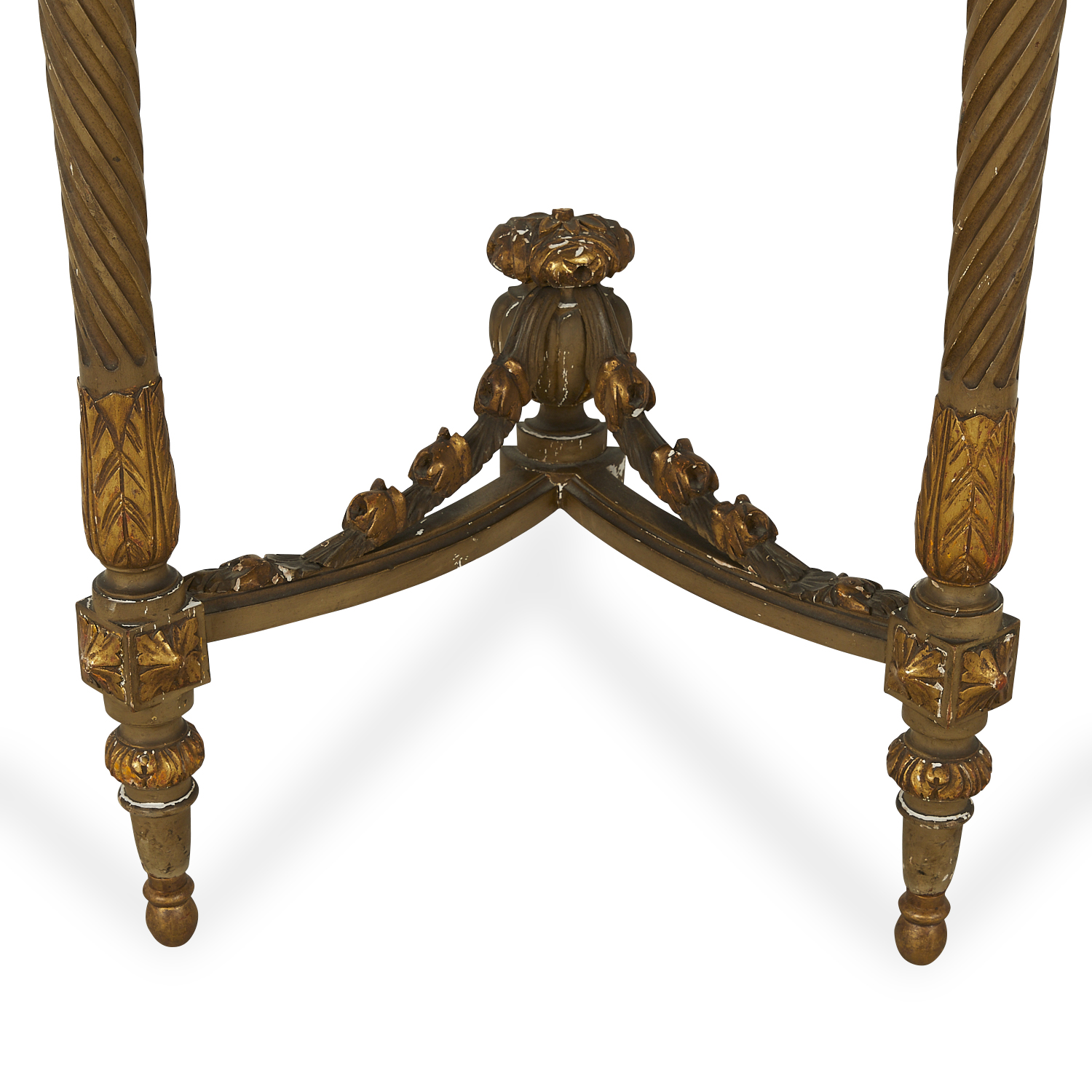 Pr French Louis XVI Style Demilune Hall Tables - Image 7 of 22