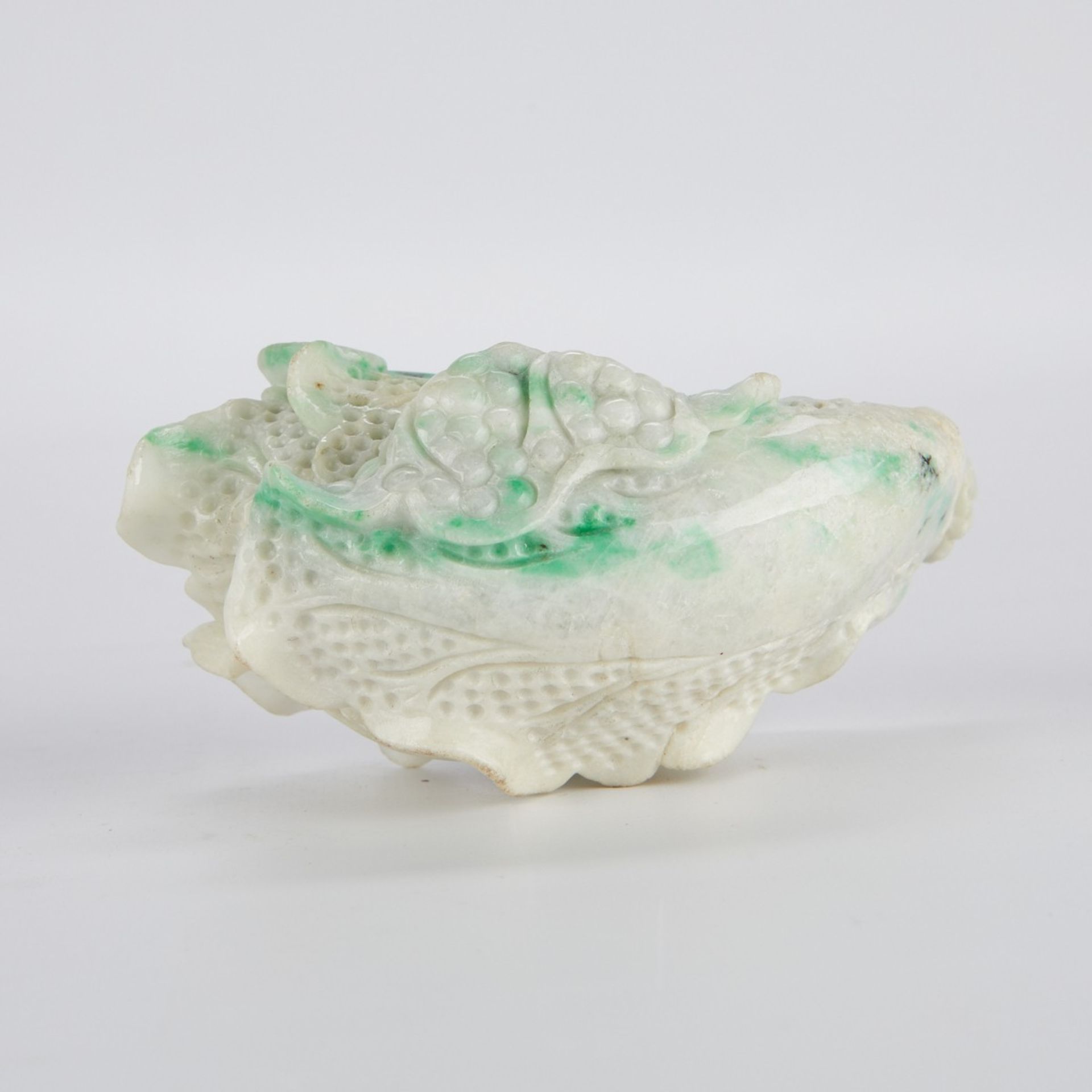 2 Fine Chinese Carved Jade Cabbages - Image 10 of 11
