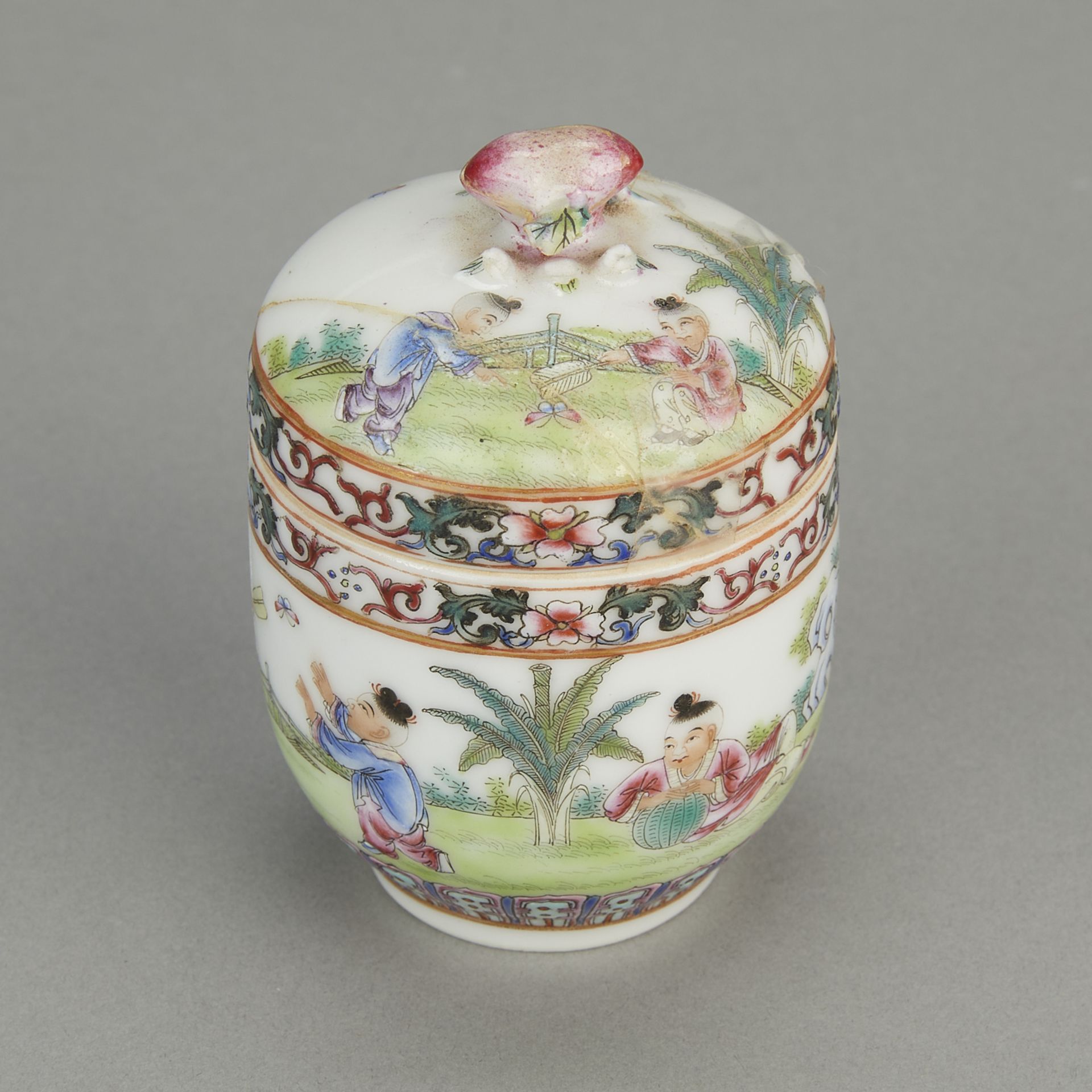 Chinese Republic Porcelain Jar - Damaged - Bild 6 aus 11