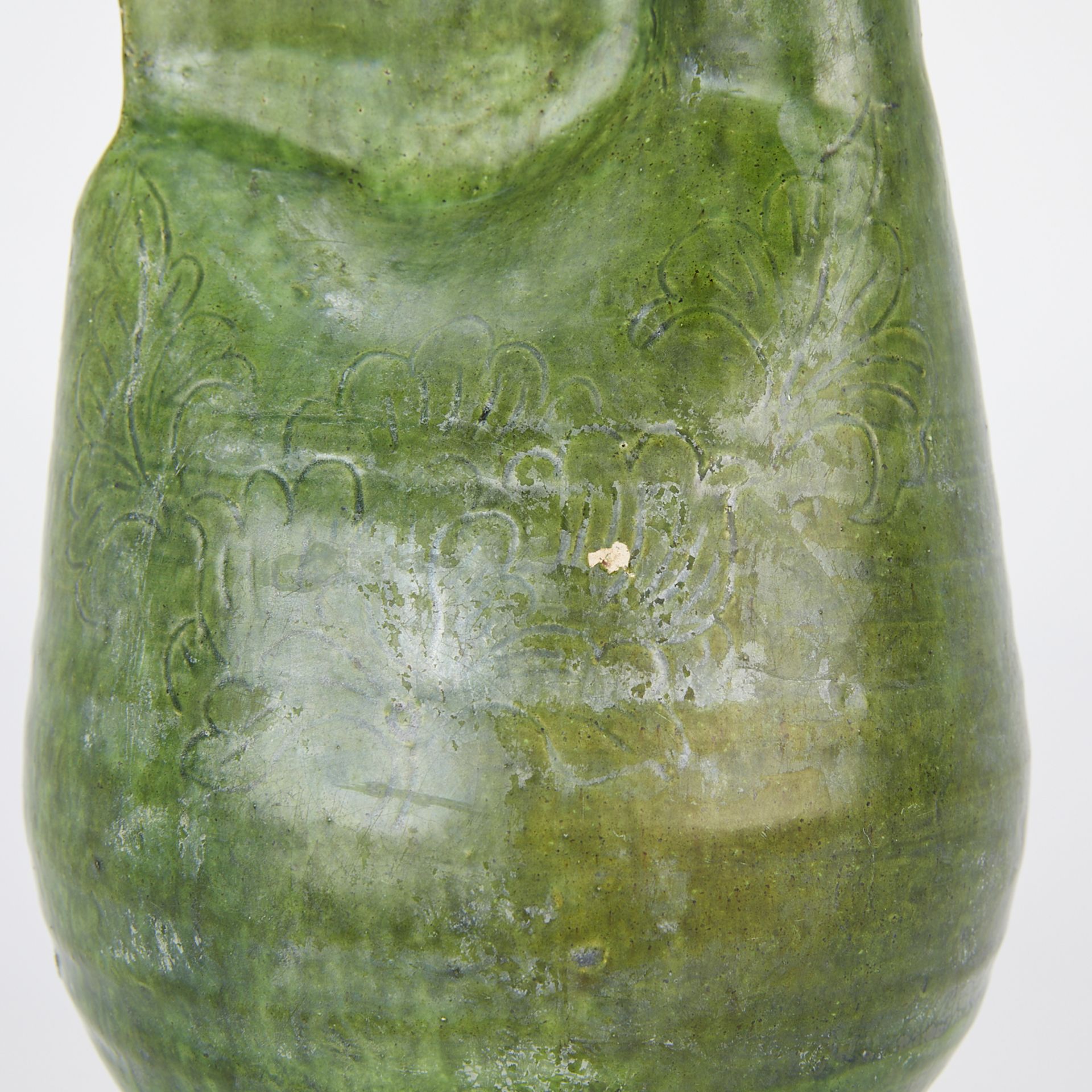 Chinese Liao Green Glazed Ceramic Ewer - Image 9 of 10