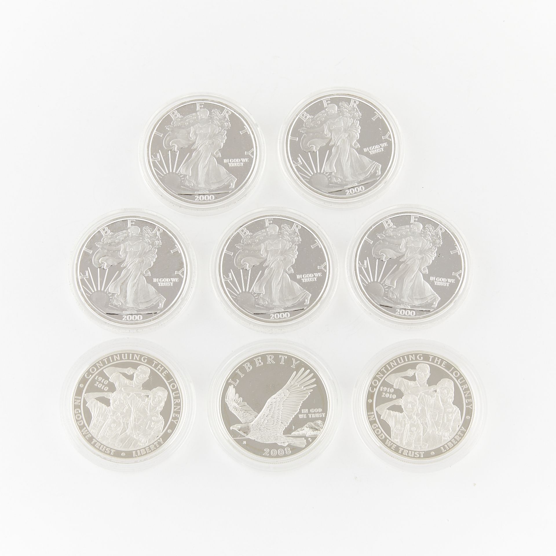 8 Silver United States Commemorative Coins