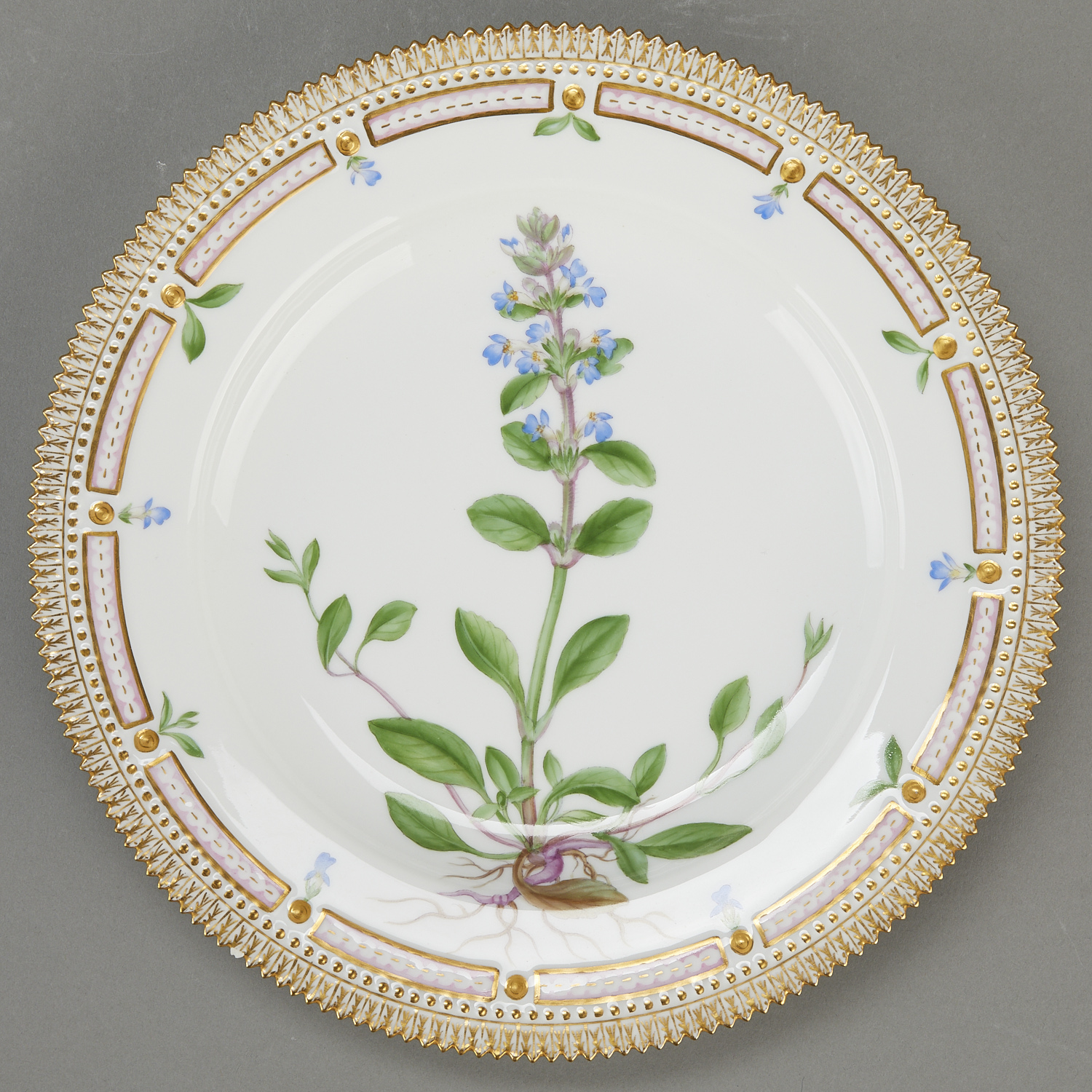 Set 11 Flora Danica Luncheon Plates - Image 10 of 22