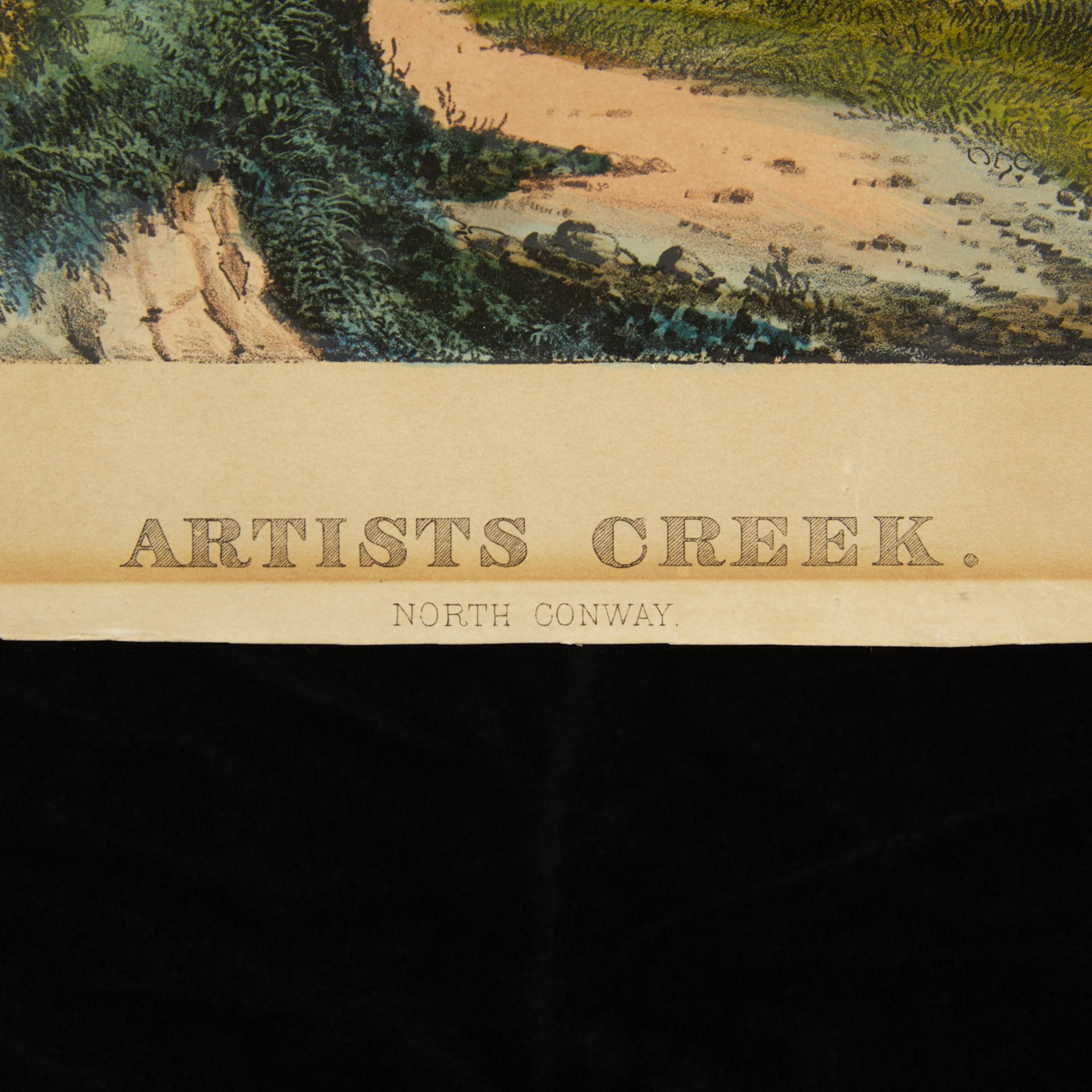 Currier & Ives "Artists Creek: North Conway" Print - Bild 2 aus 8