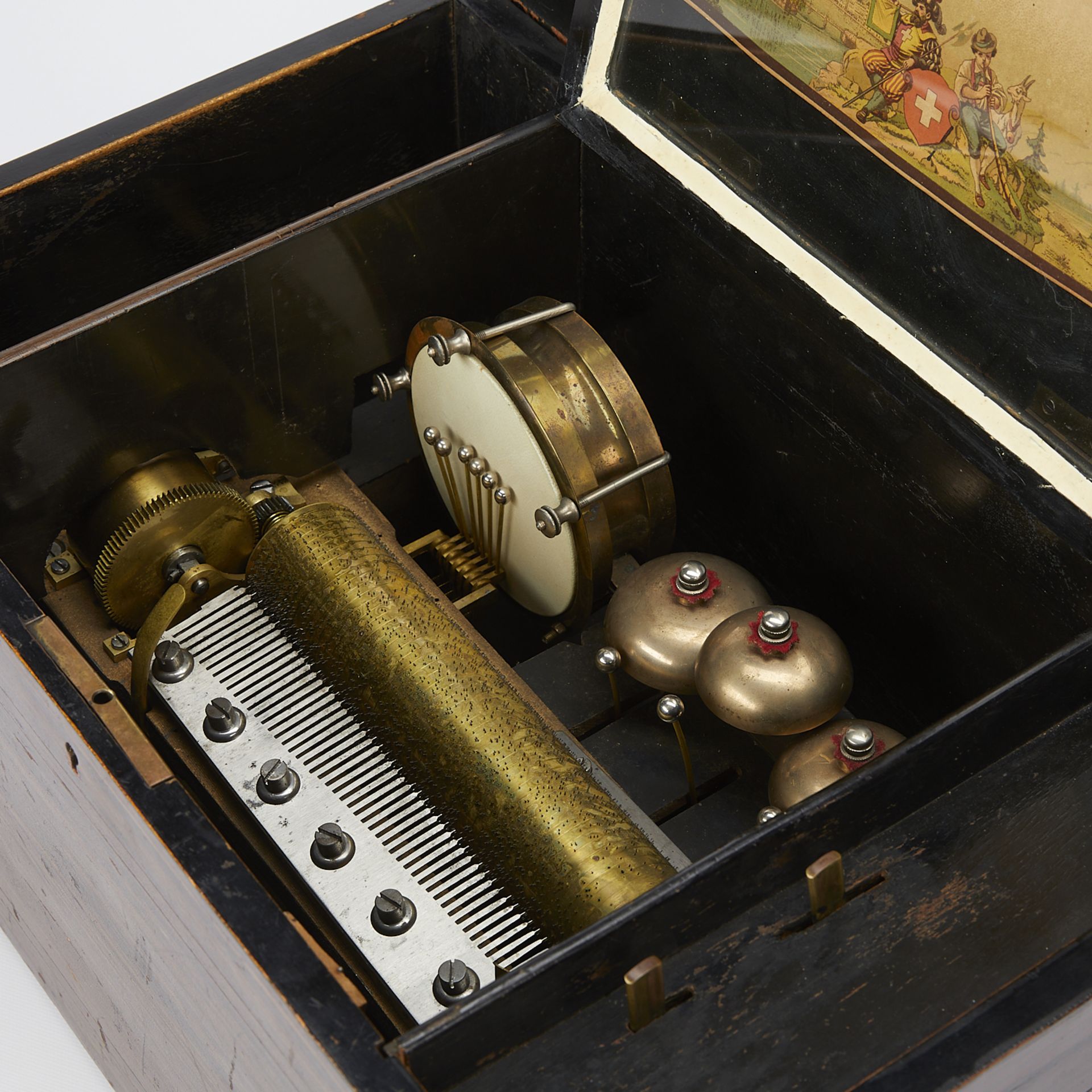 19th c. Antique Swiss Music Box - Image 3 of 14