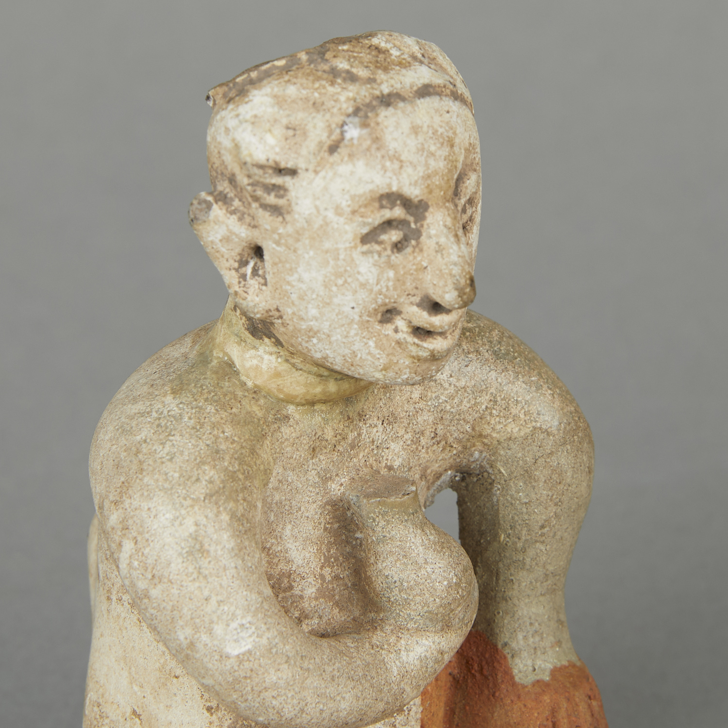 2 15th c. Thai Tukatha Stoneware Figurines - Image 11 of 13