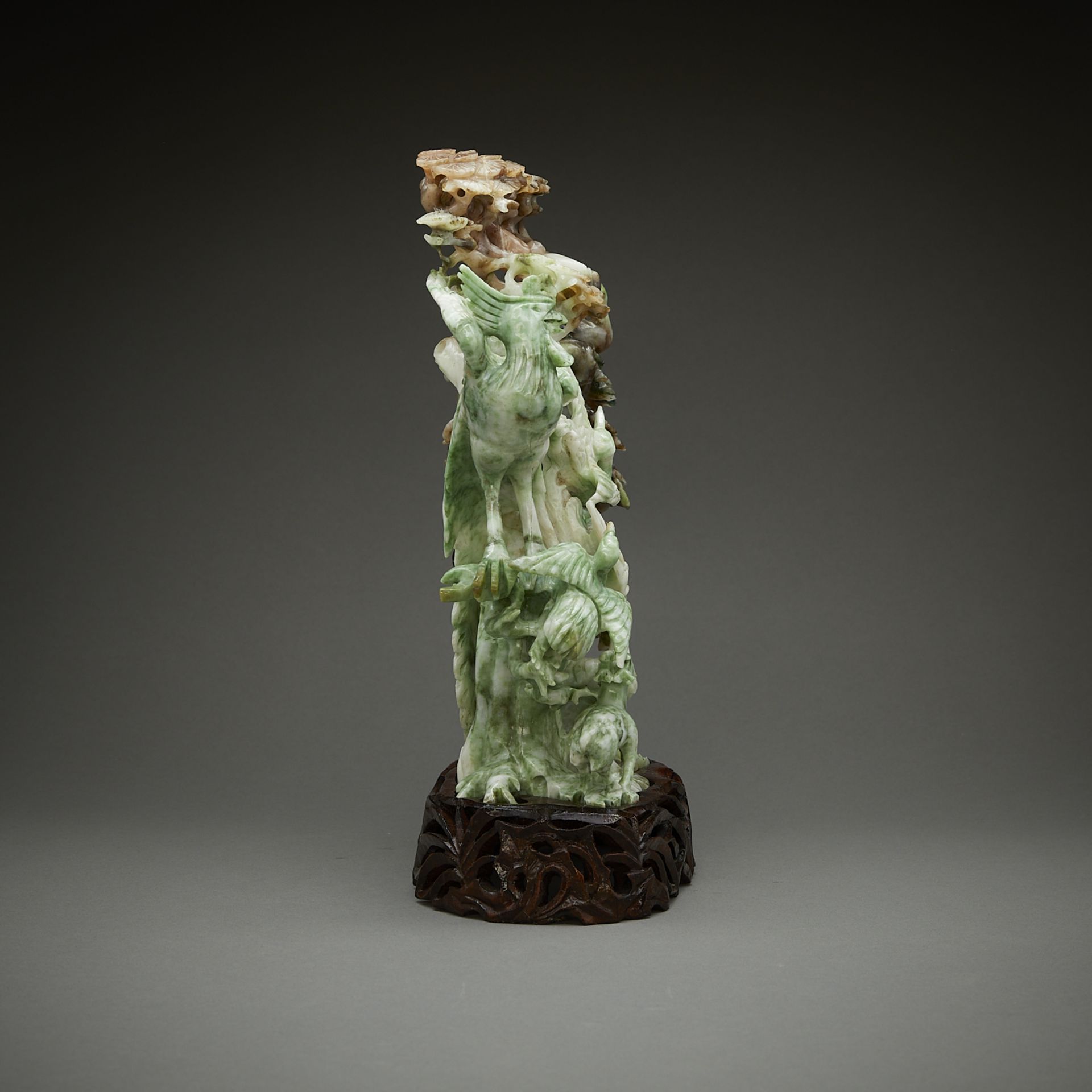 Large Chinese Henan Dushan Jade Carving - Bild 3 aus 13