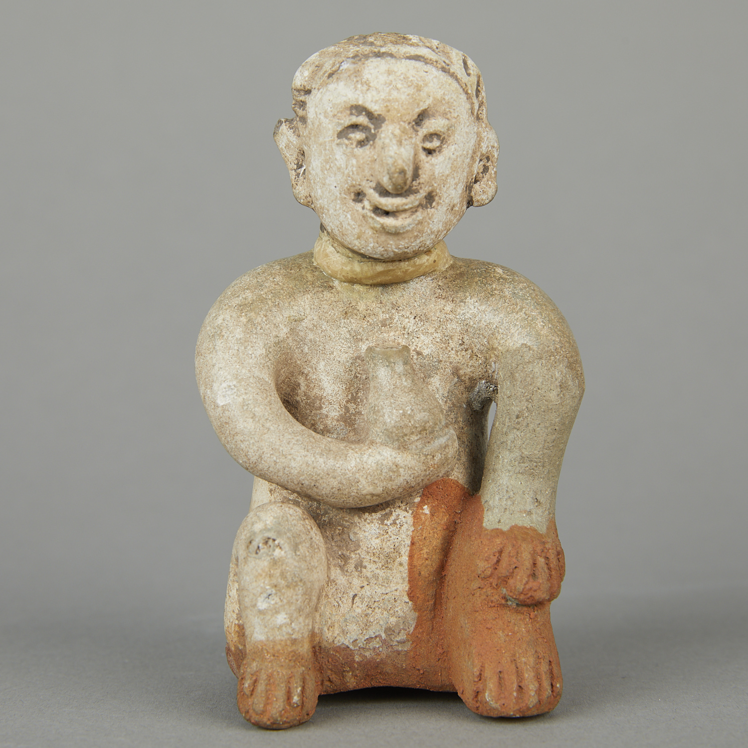 2 15th c. Thai Tukatha Stoneware Figurines - Image 12 of 13